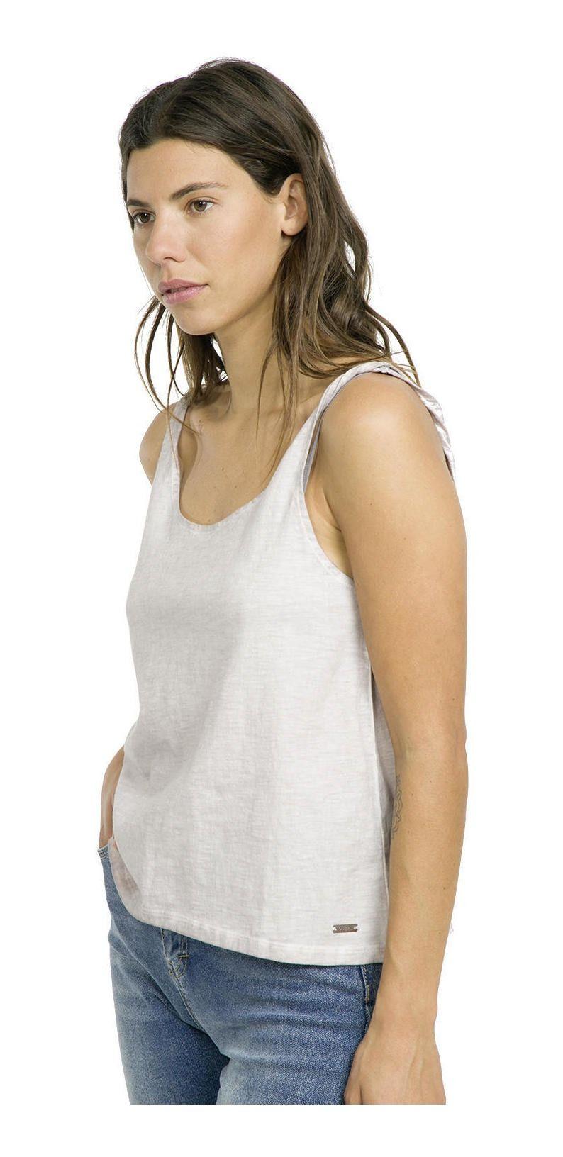 Polera Kivül Mujer Femenino Vik Lavada Blanco-1
