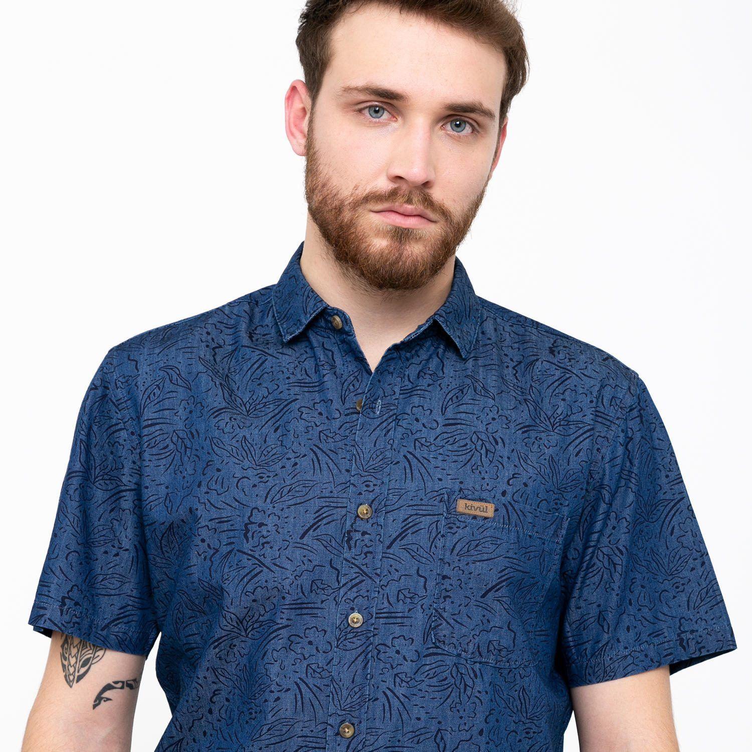 Camisa Kivül Hombre Kazo Azul Azul-2