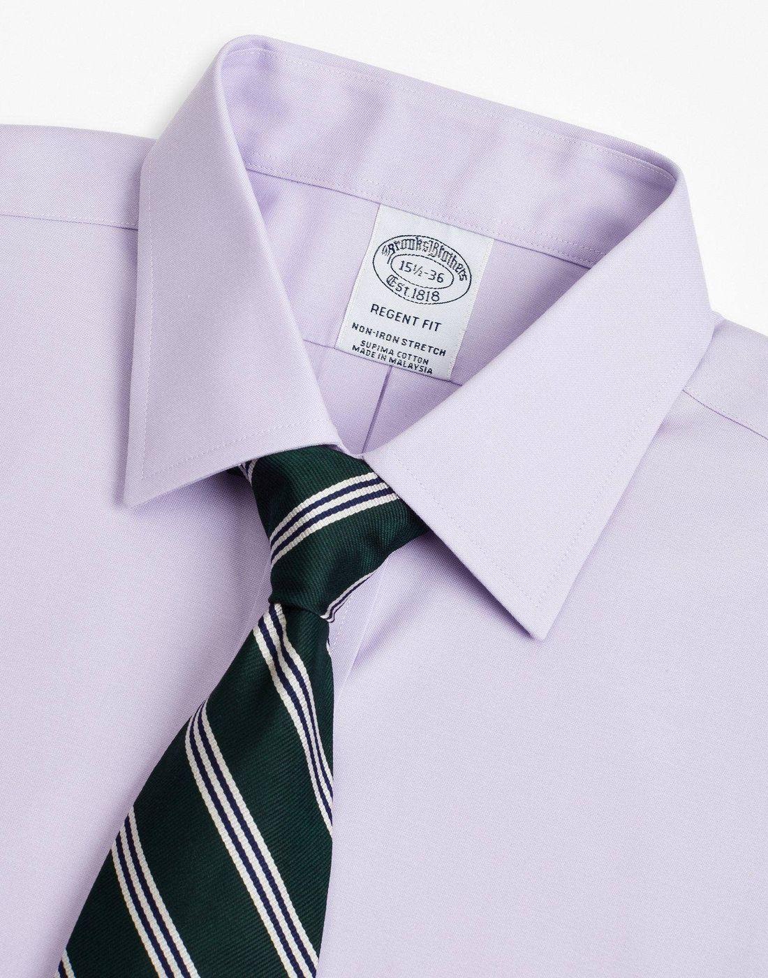 Camisa Brooks Brothers Hombre Ds Og Ni Sppt Ain Rgnt Morado-1