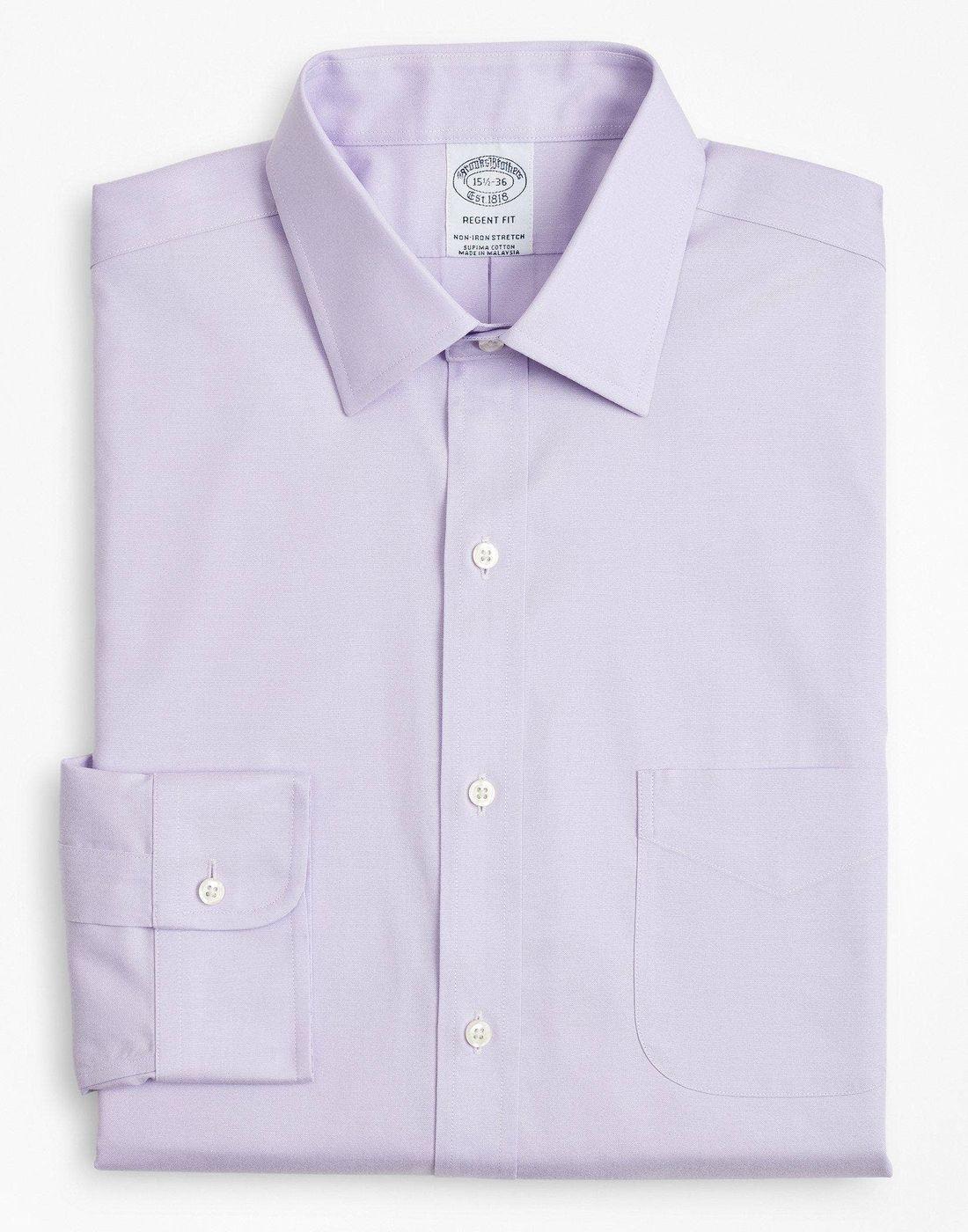 Camisa Brooks Brothers Hombre Ds Og Ni Sppt Ain Rgnt Morado-2