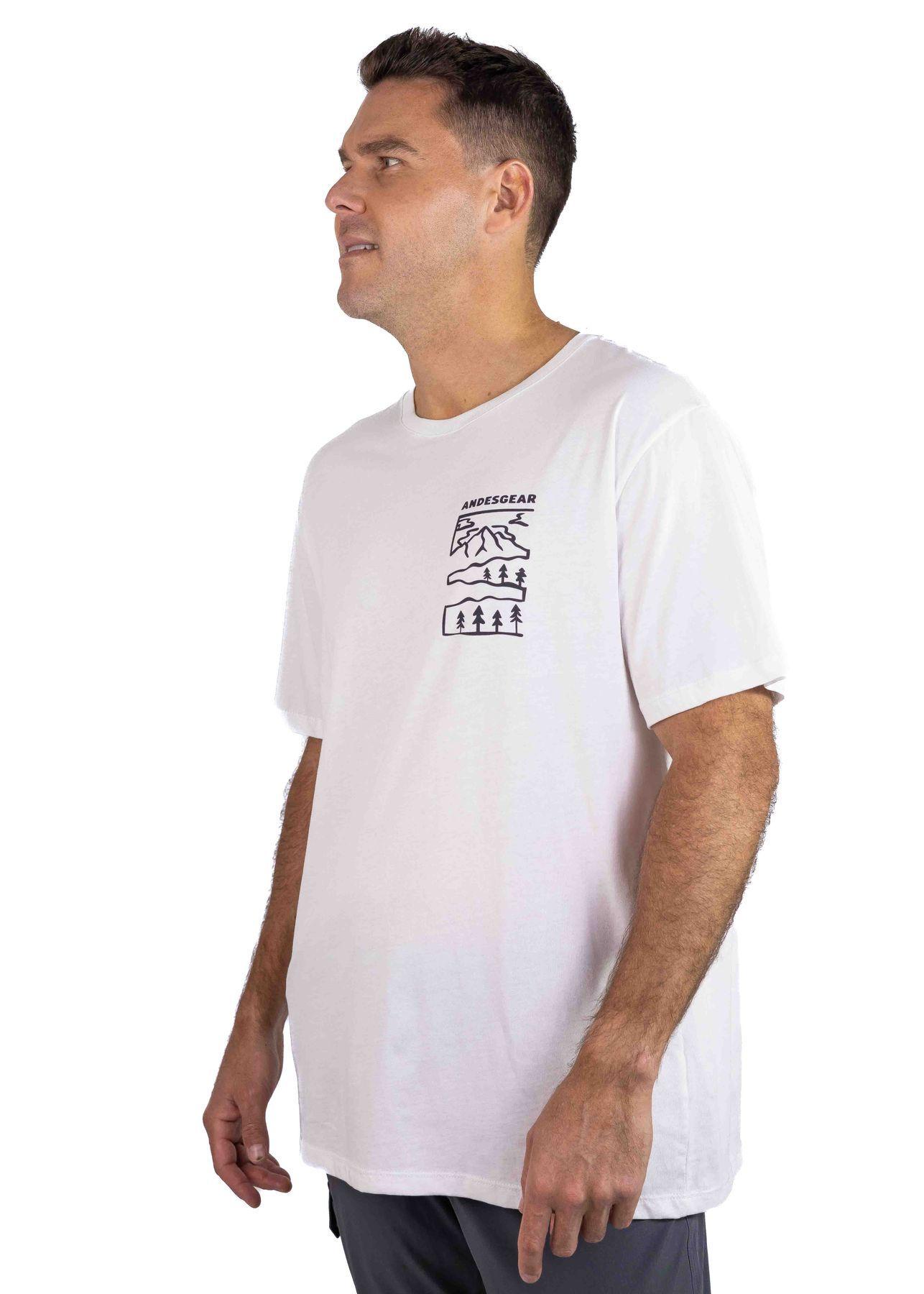 Polera Andesgear Hombre Paisaje Blanco-1
