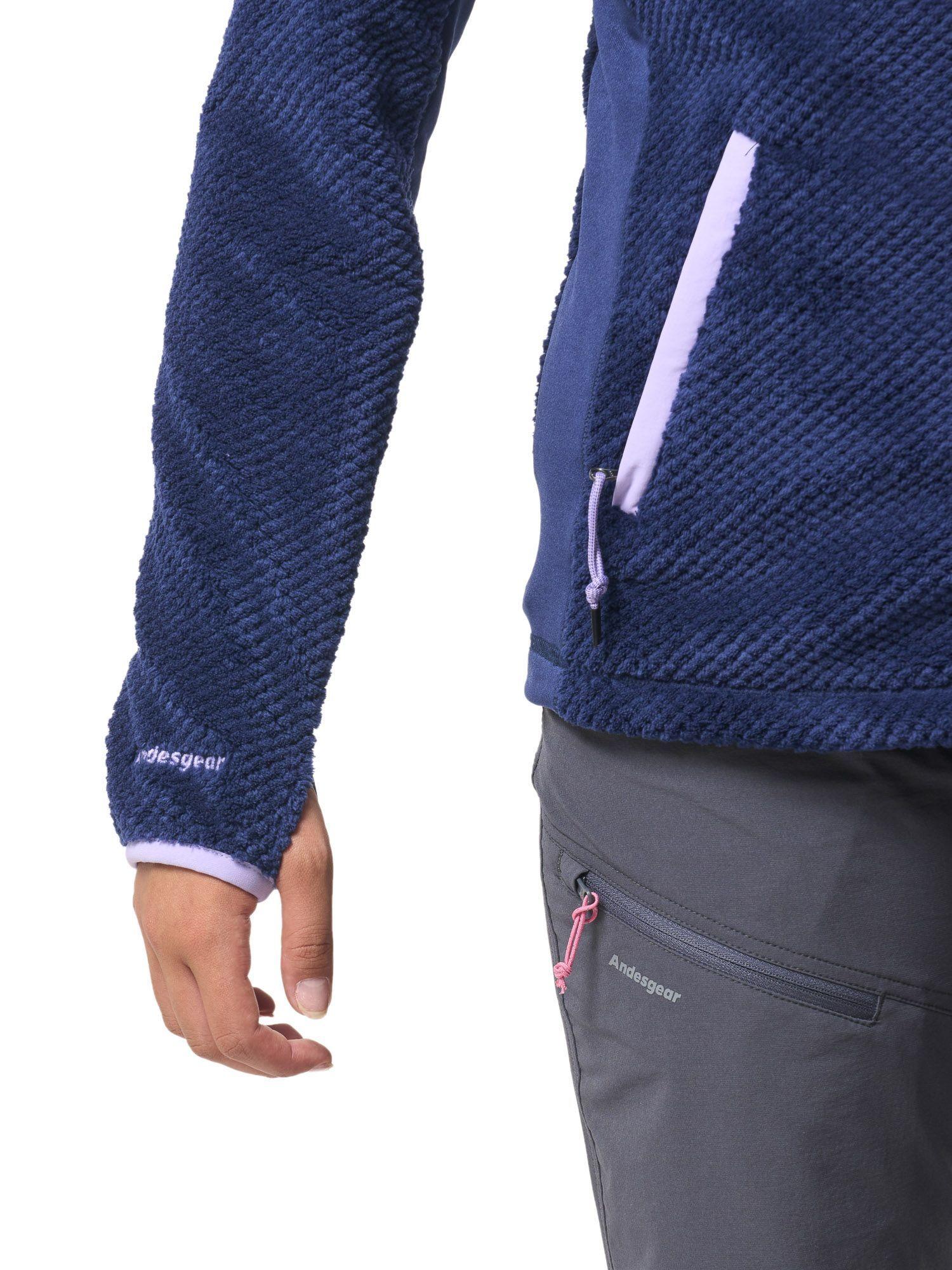 Polar Andesgear Mujer Navarino Hood - Azul-6