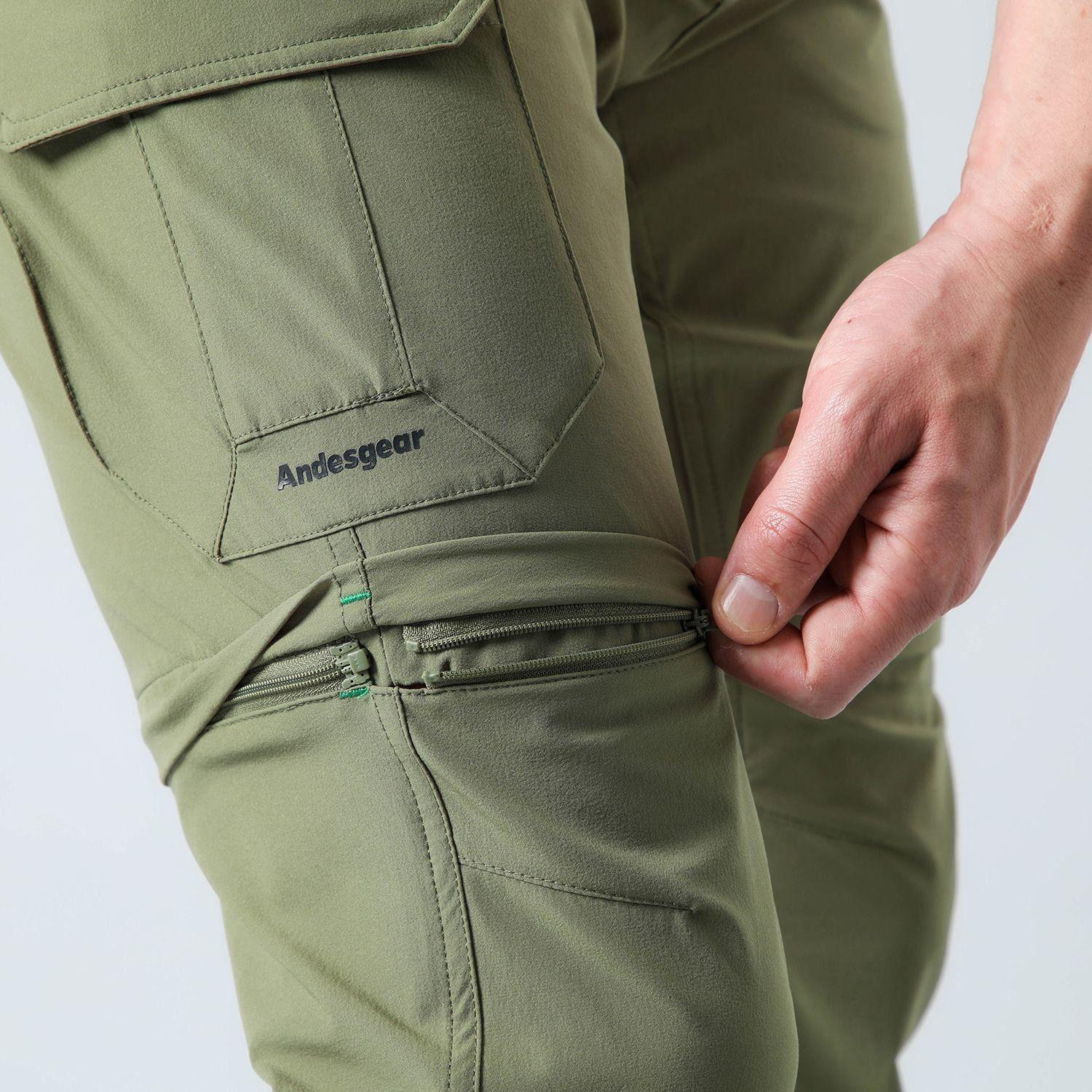 Pantalon Andesgear Hombre Chacabuco Desmontable Verde-4