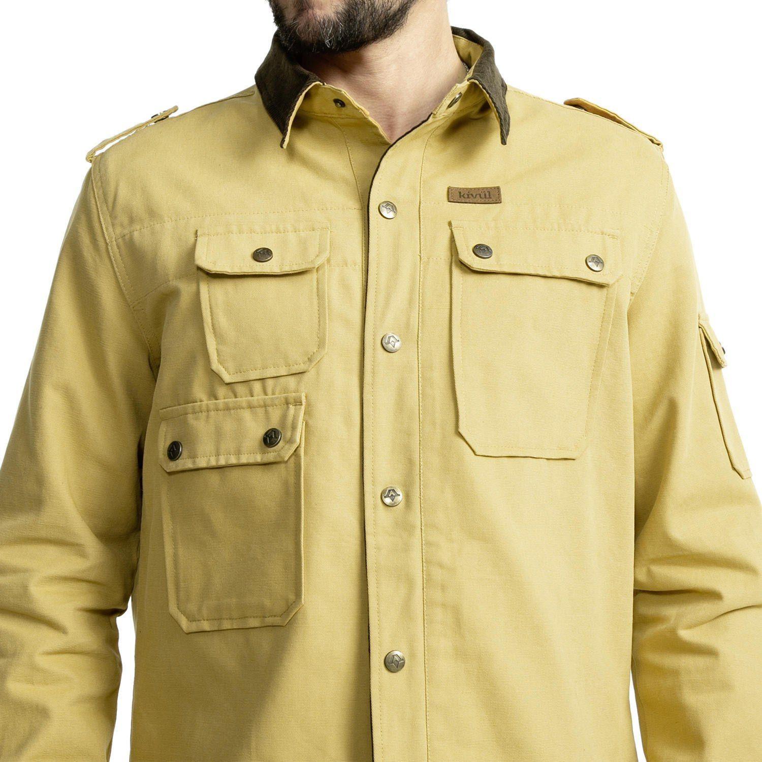 Chaqueta Kivül Hombre Fer Canvas Amarillo-3