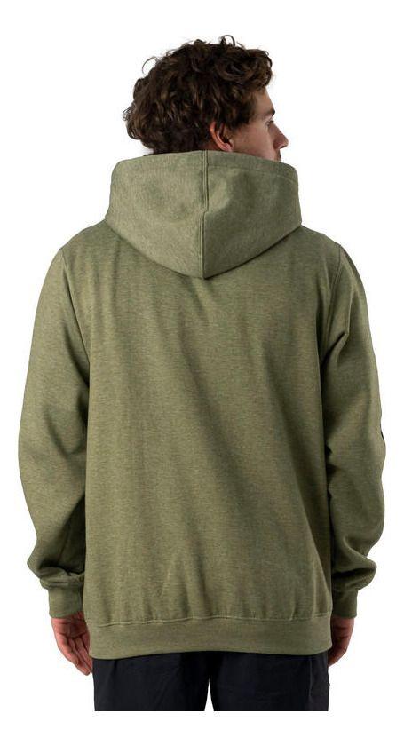 Polerón Marmot Hombre Sleeve Logo Full Musgo Verde-4