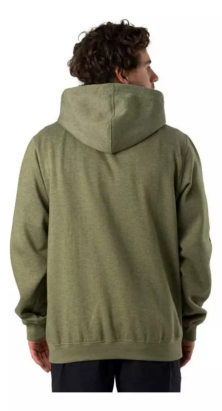 Polerón Marmot Hombre Sleeve Logo Full Musgo Verde-1