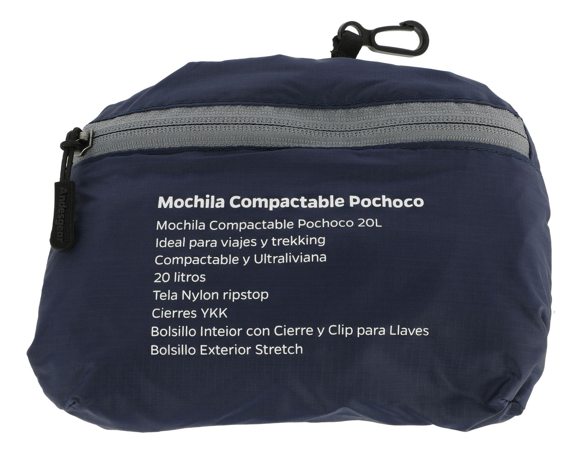 Mochila Andesgear Unisex Compactable Pochoco 20 Litros Azul Azul-1