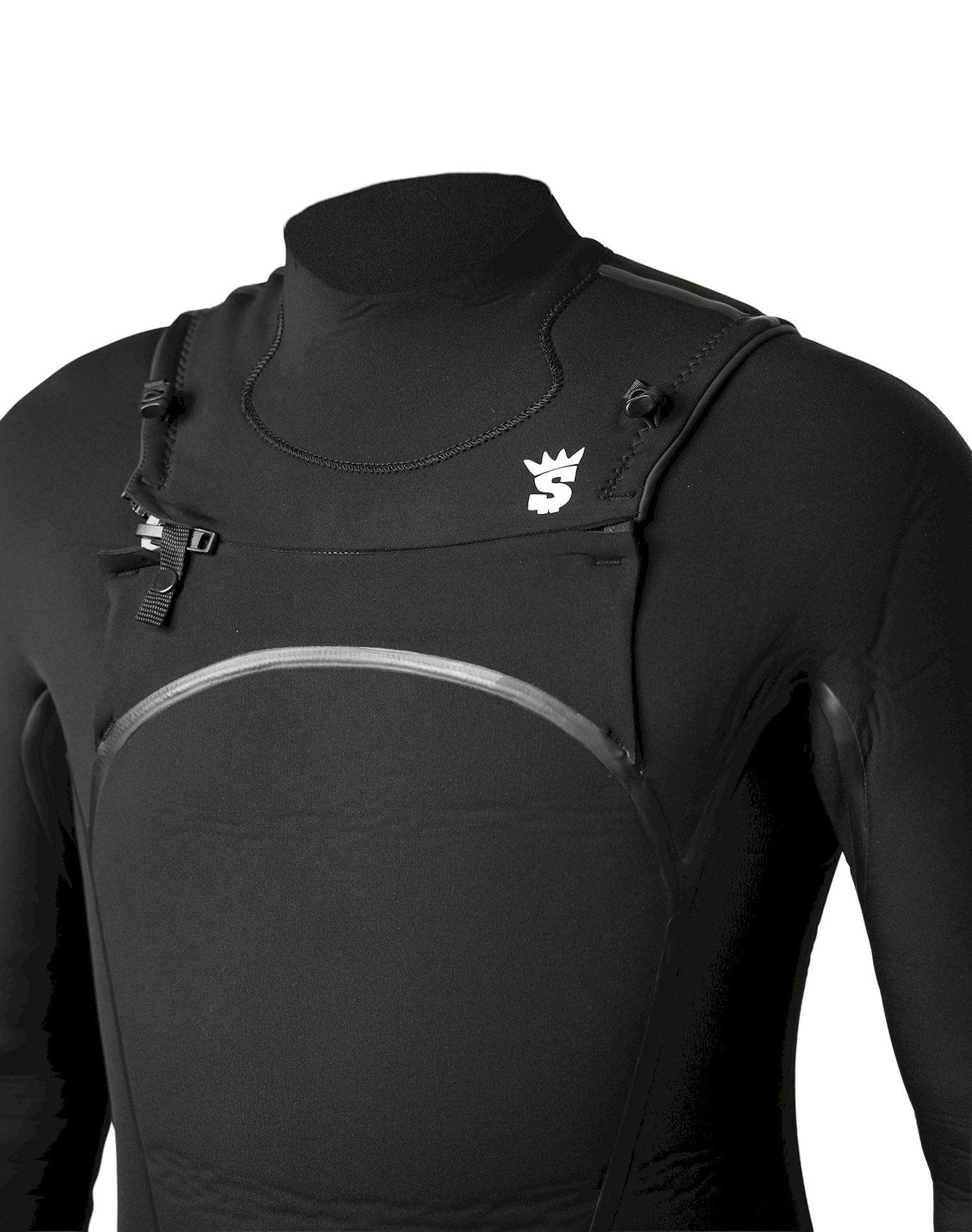 Traje de Surf Stoked Hombre G5 5/4/3 Removable Hood Negro-4