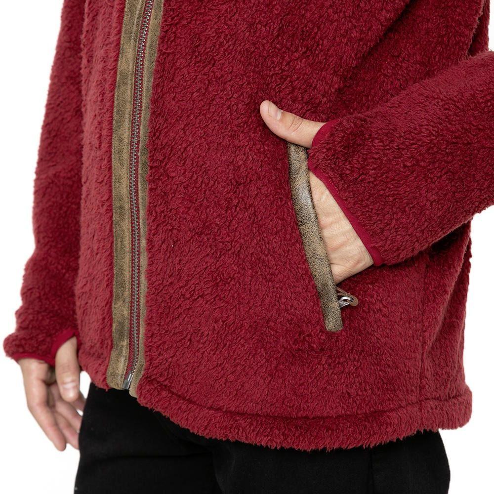 Polar Kivül Hombre Elek Shaggy Con Gorro Rojo-2