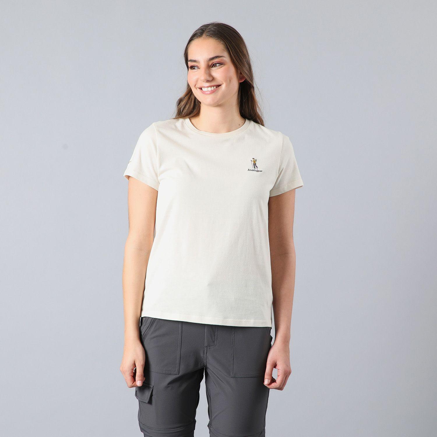 Polera Andesgear Mujer Icono Beige-0