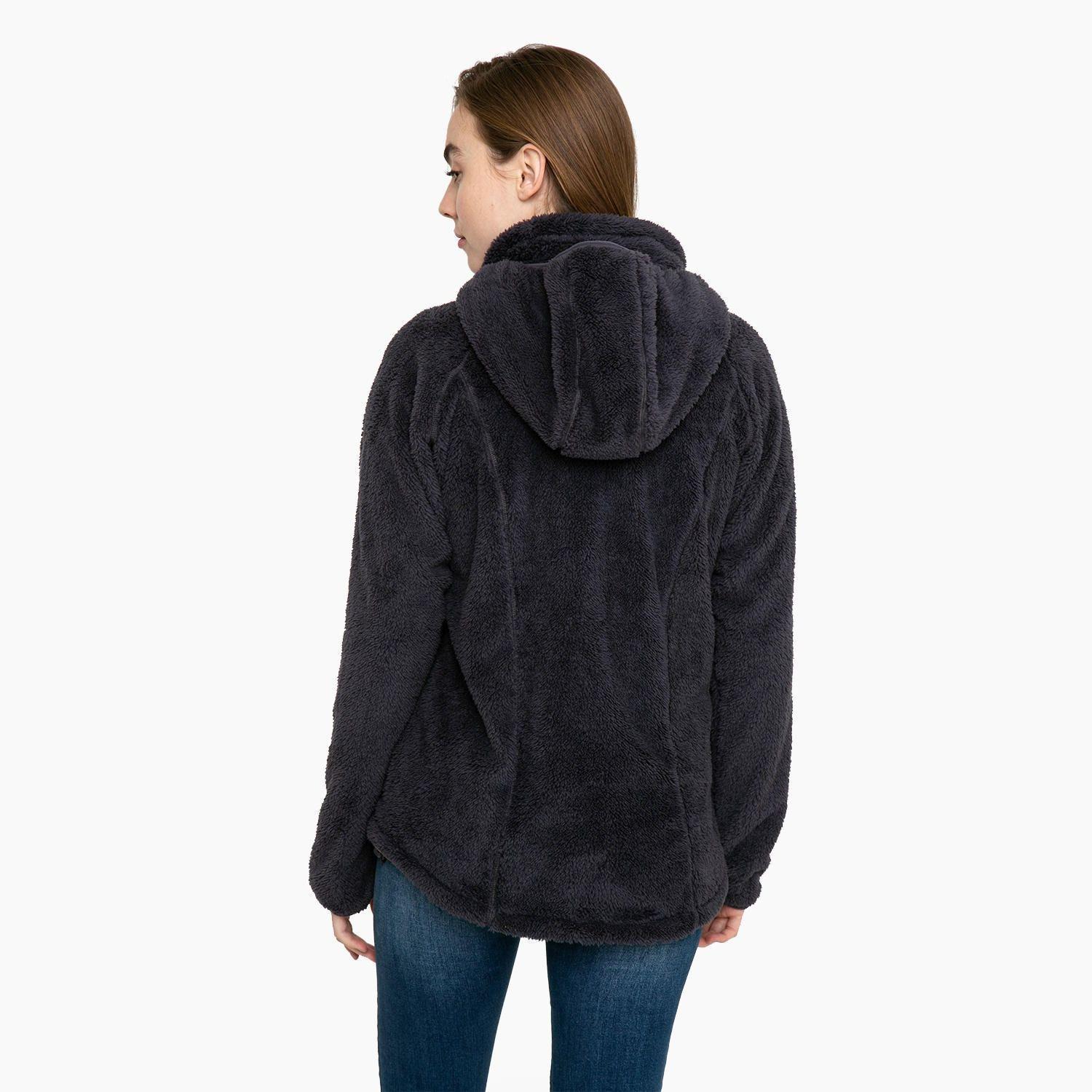 Polar Kivül Mujer Elek Shaggy Hoddie Negro-1