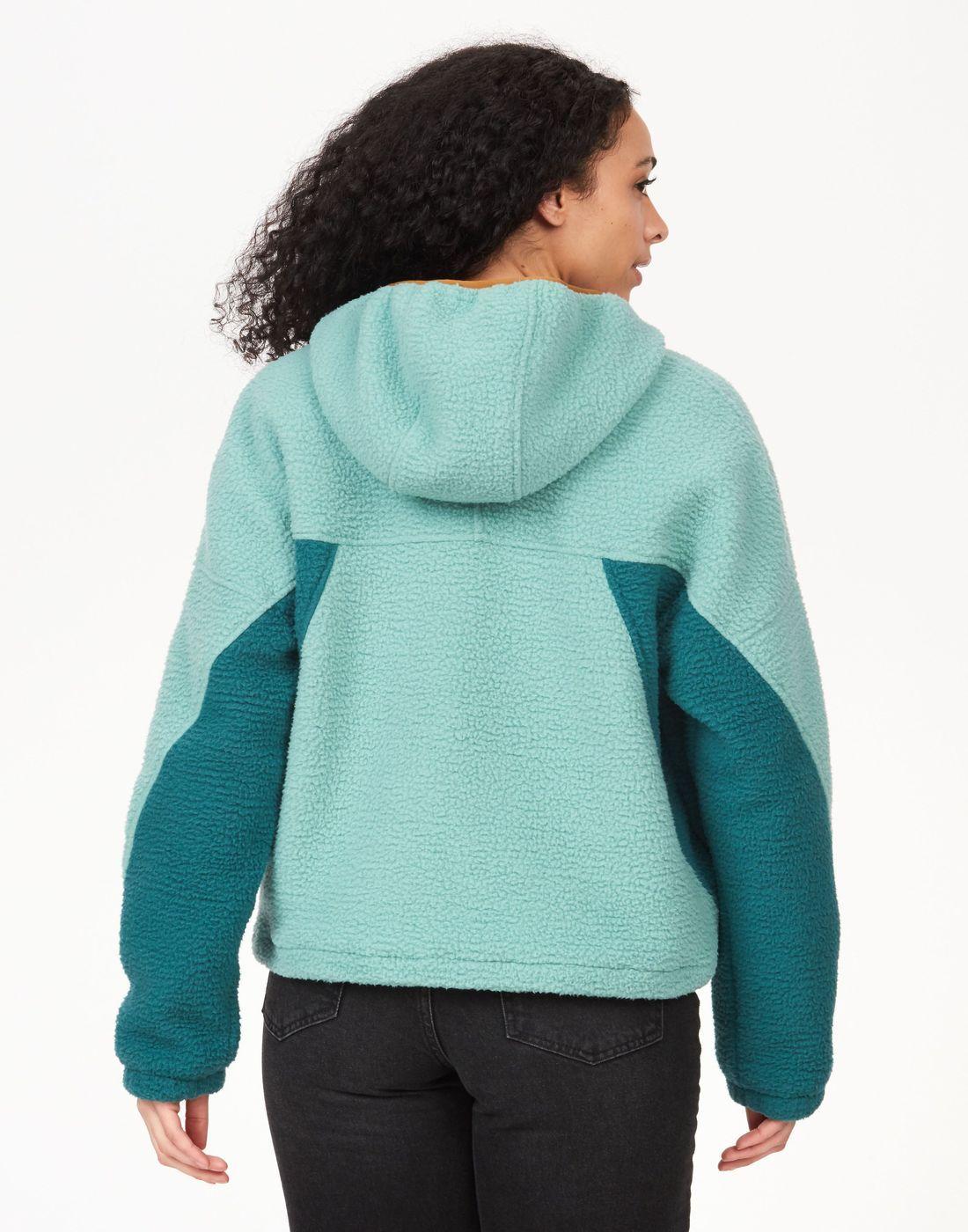 Polar Marmot Mujer W Super Aros Fleece Hoody Celeste-2