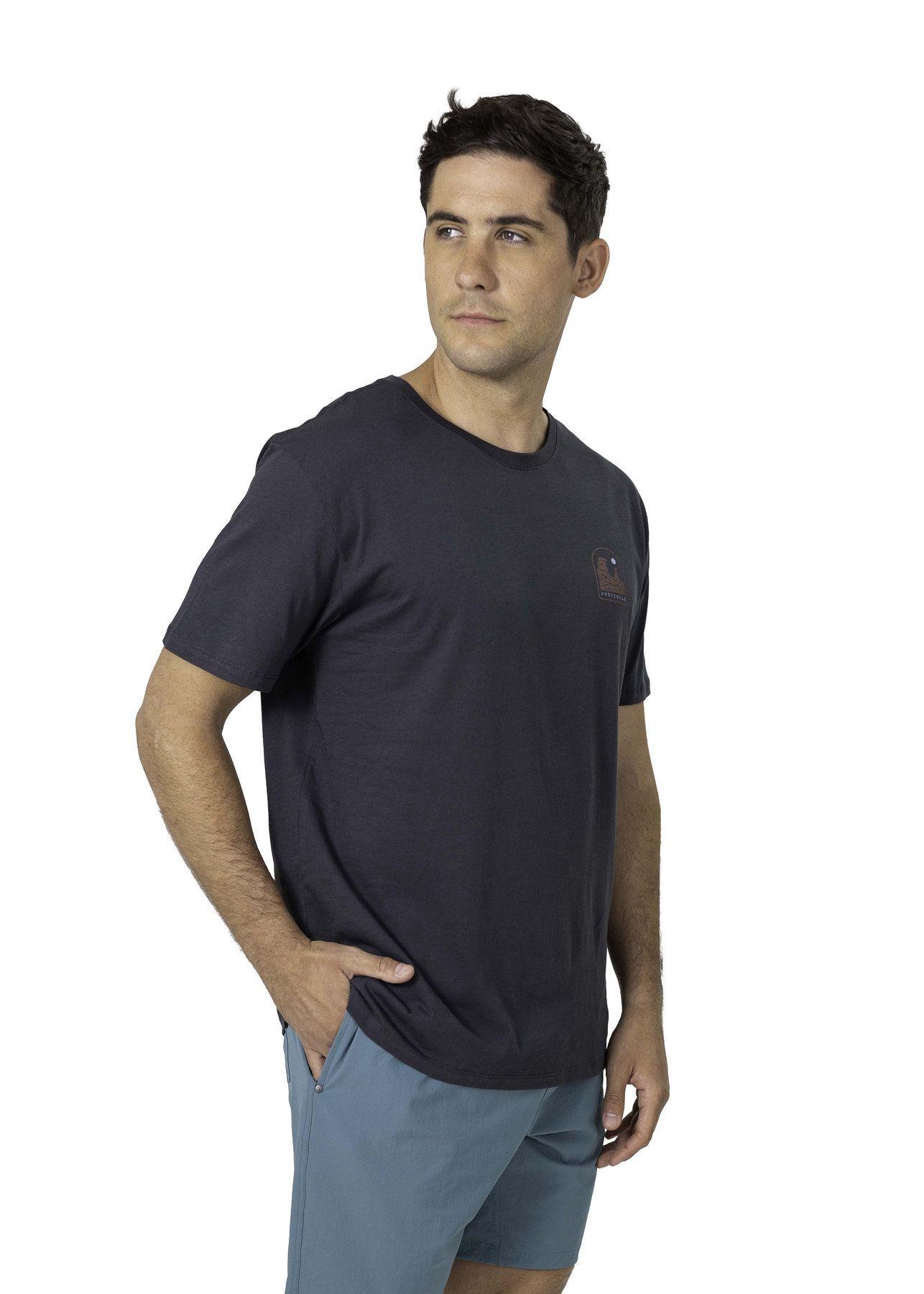 Polera Andesgear Hombre Logo Gris V26-1