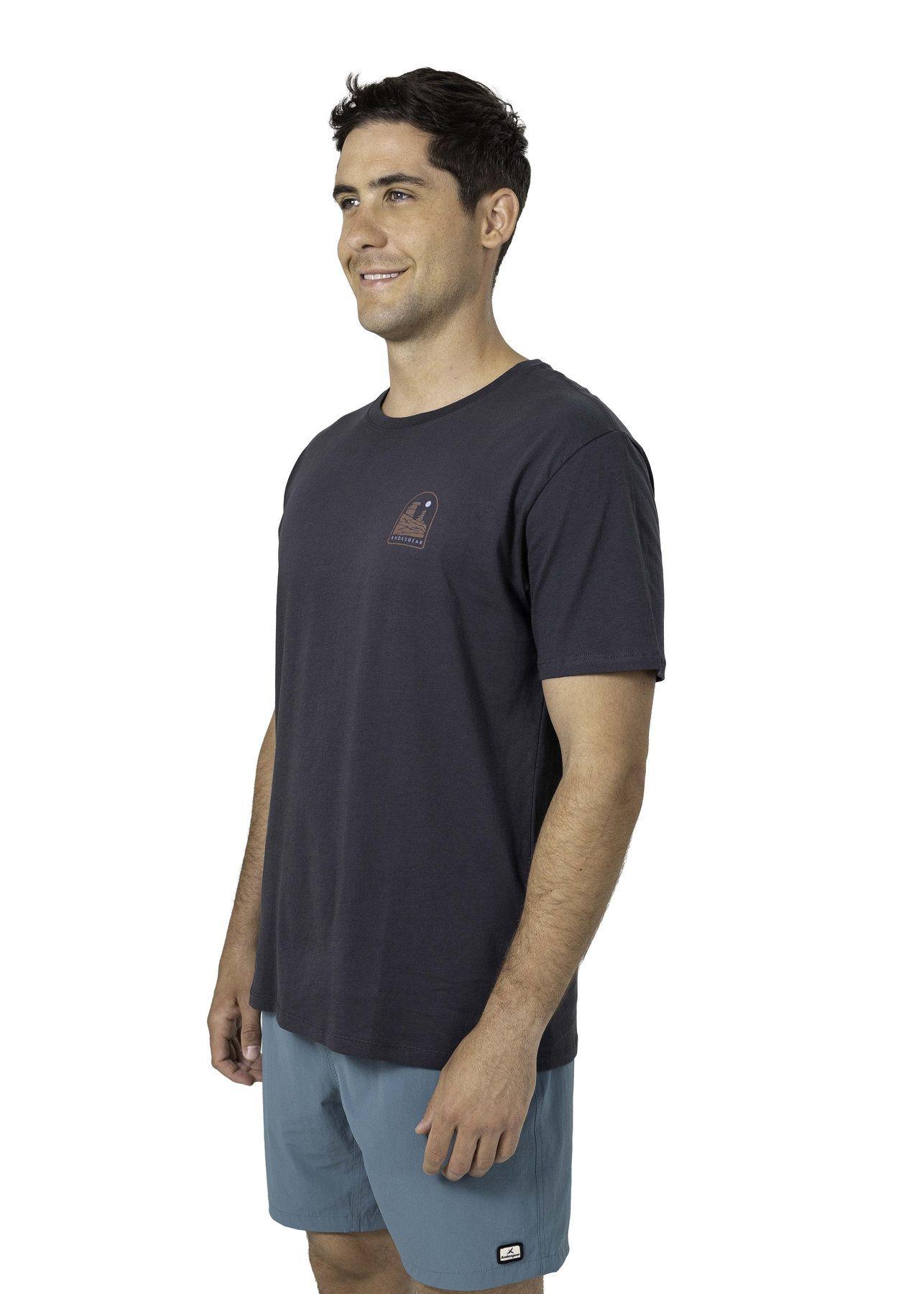 Polera Andesgear Hombre Logo Gris V26-2