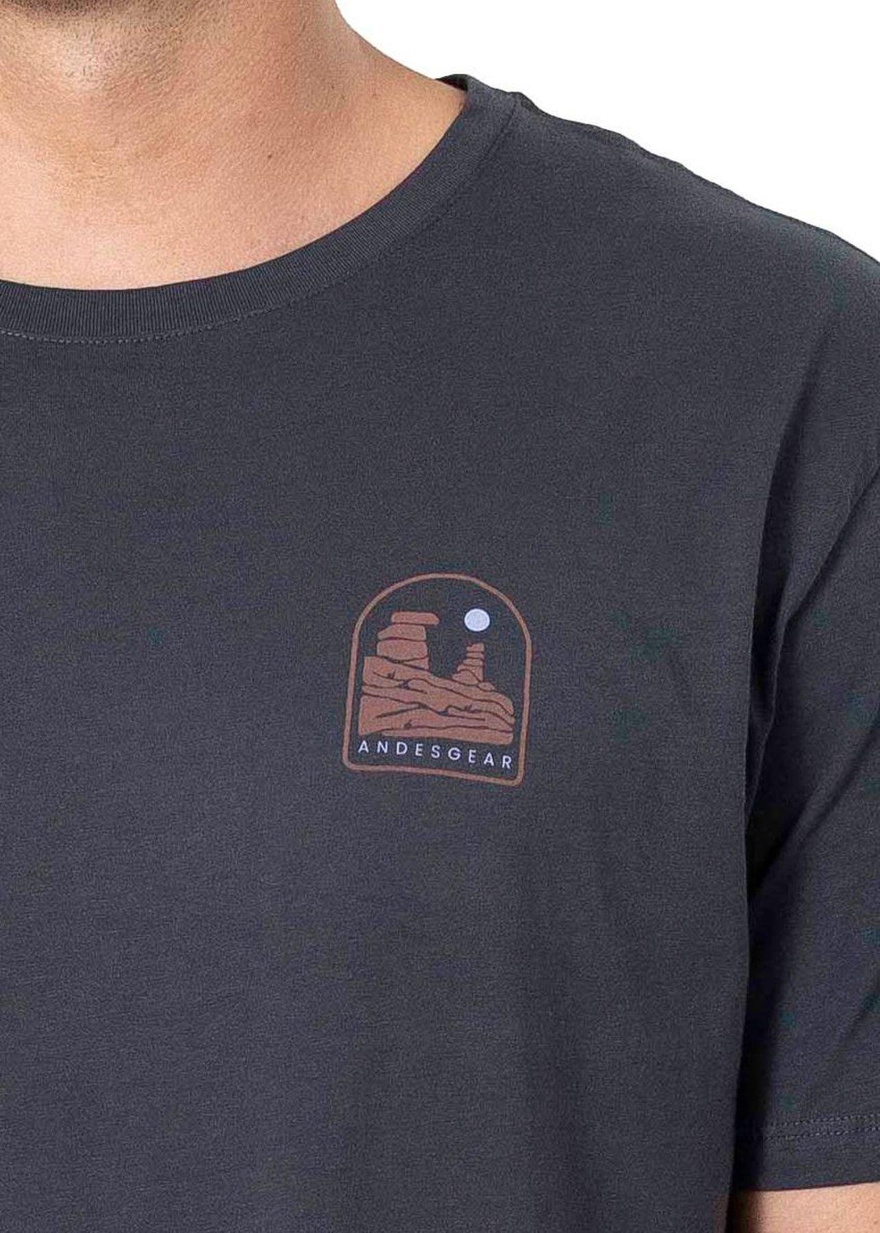 Polera Andesgear Hombre Logo Gris V26-5