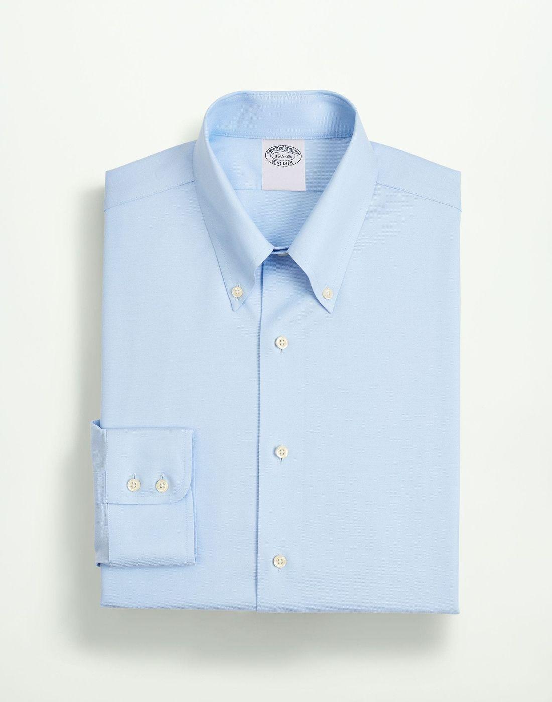 Camisa Brooks Brothers Hombre Ds Og Ni Stwl Pbd Dbb Ff Np Reg Celeste-1