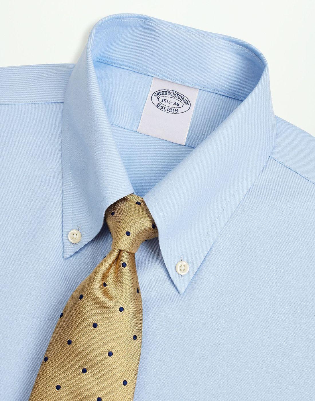 Camisa Brooks Brothers Hombre Ds Og Ni Stwl Pbd Dbb Ff Np Reg Celeste-2