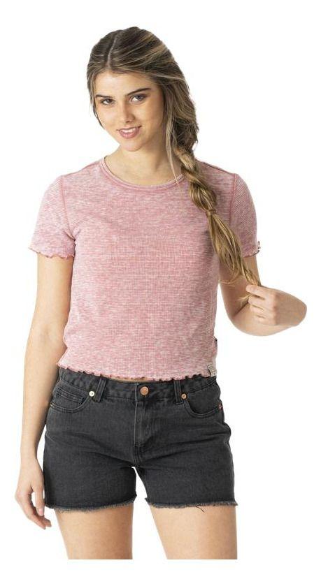Polera Kivül Mujer Preti Reciclada Rosado Rosado-0