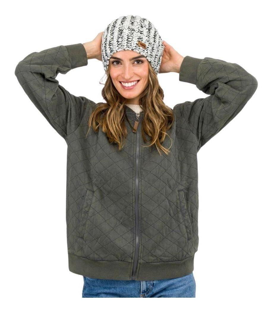 Poleron Kivül Mujer Gliz Gris-0