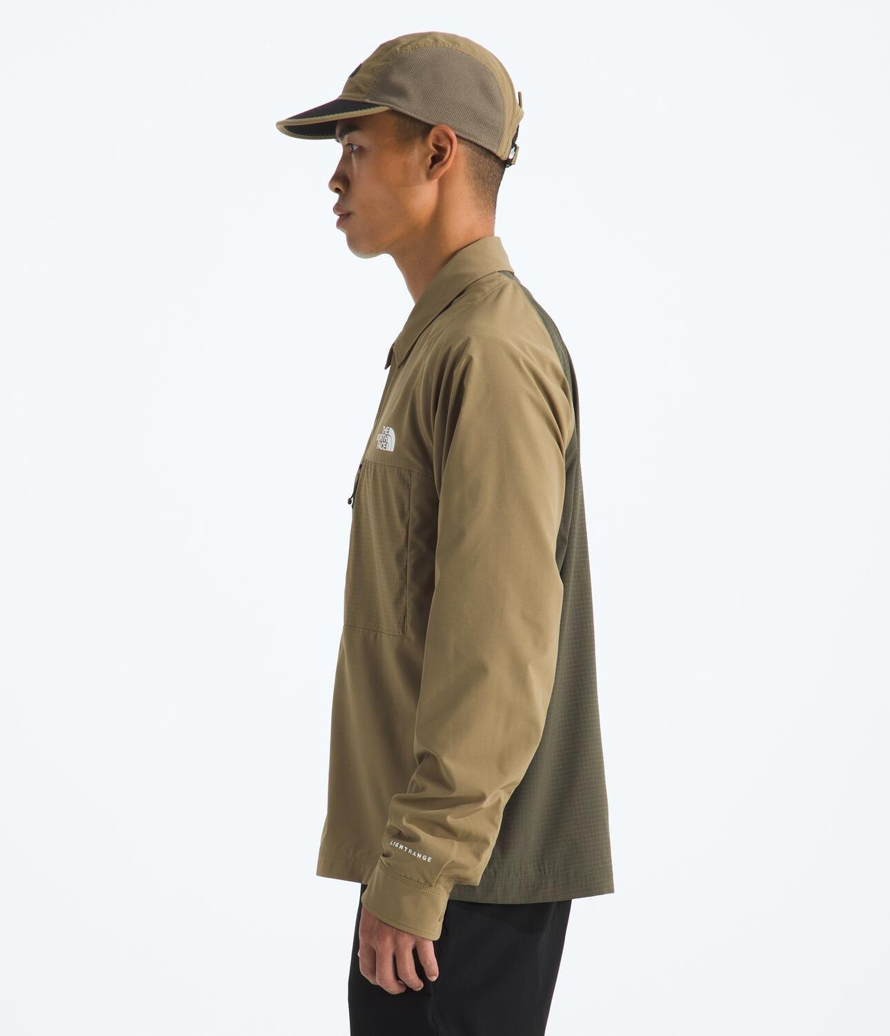 Polera Trail Lightrange Ls Shirt Hombre Marrón-2