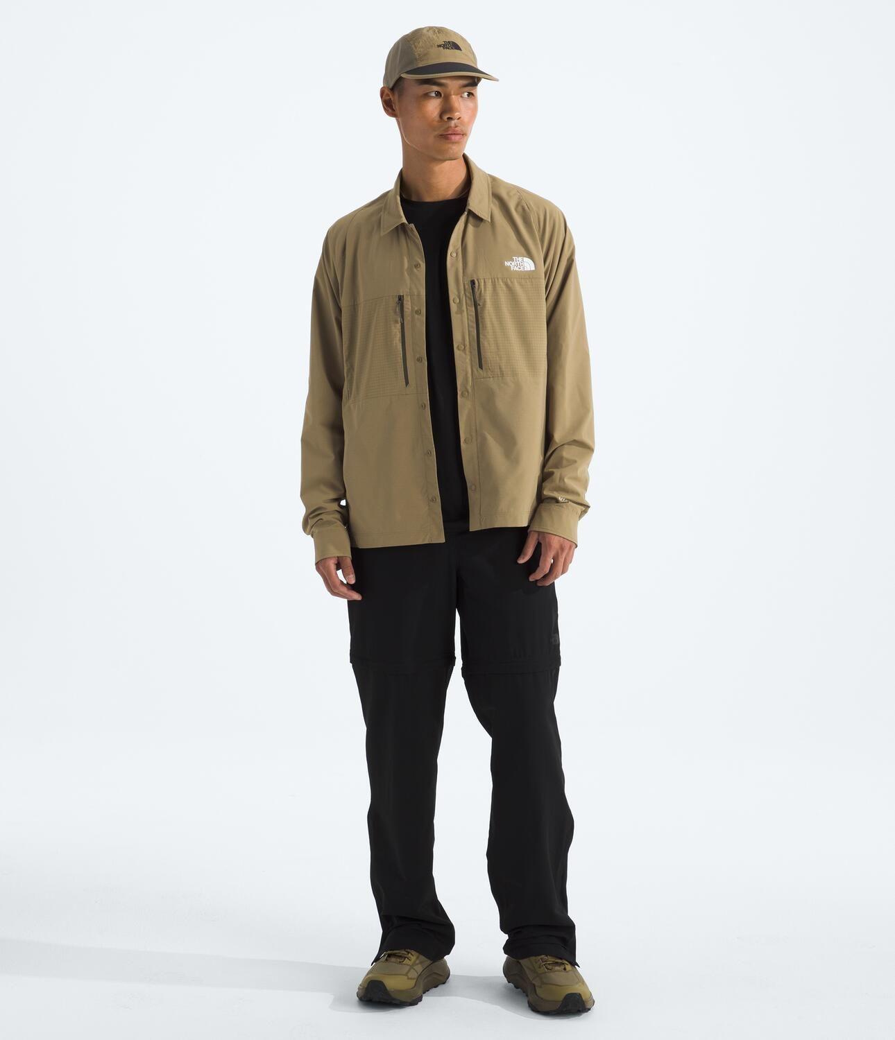 Polera Trail Lightrange Ls Shirt Hombre Marrón-4