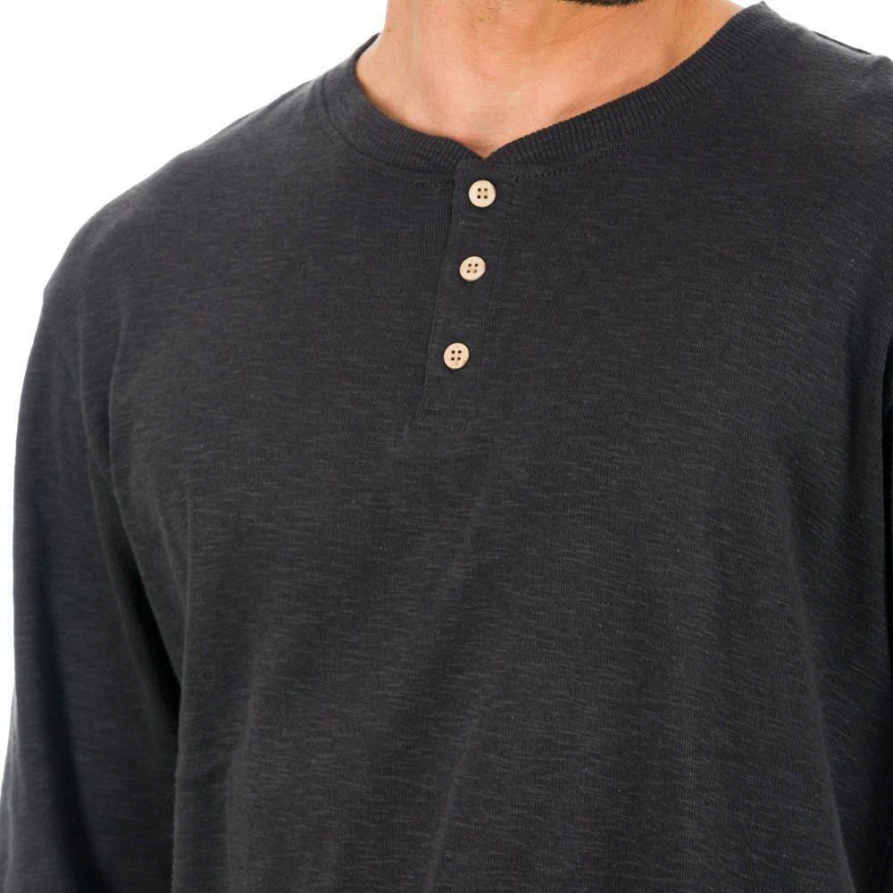 Polera Kivül Hombre Reciclada Roko Ml Negro-3