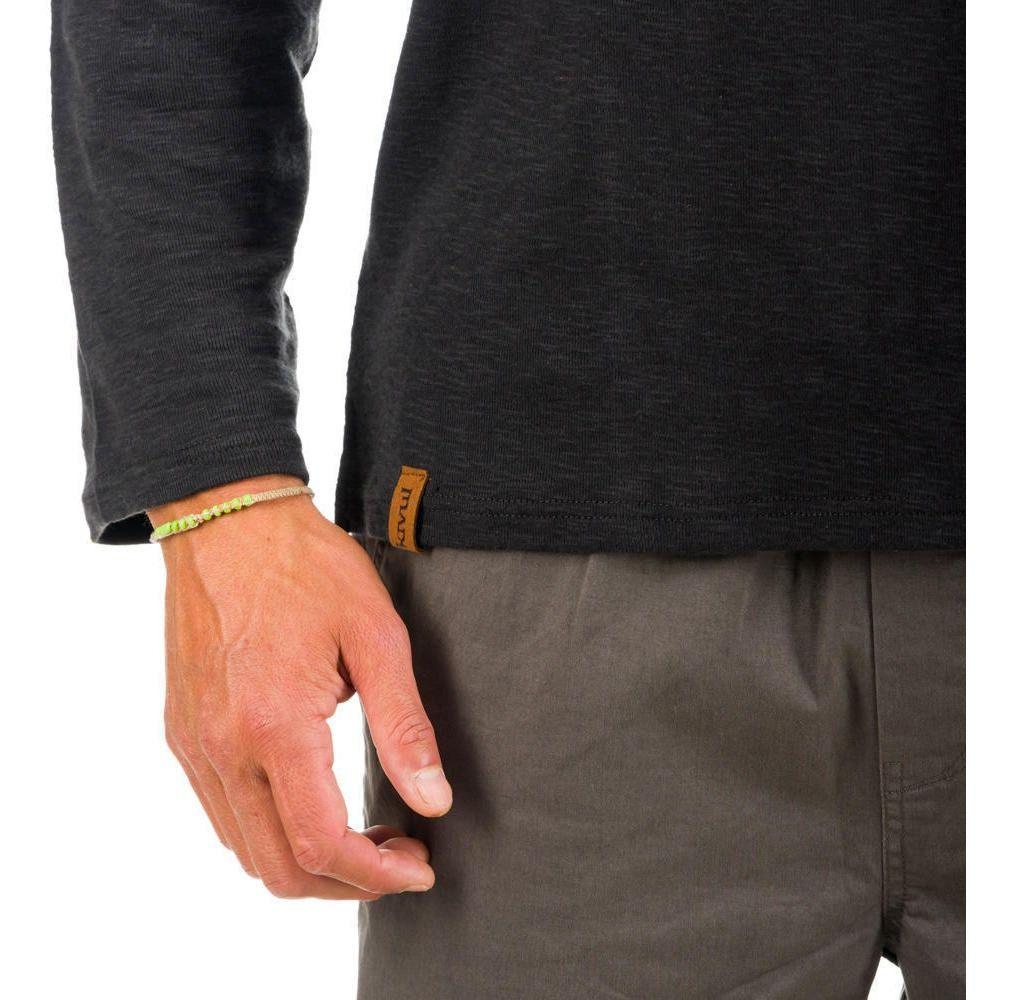 Polera Kivül Hombre Reciclada Roko Ml Negro-4