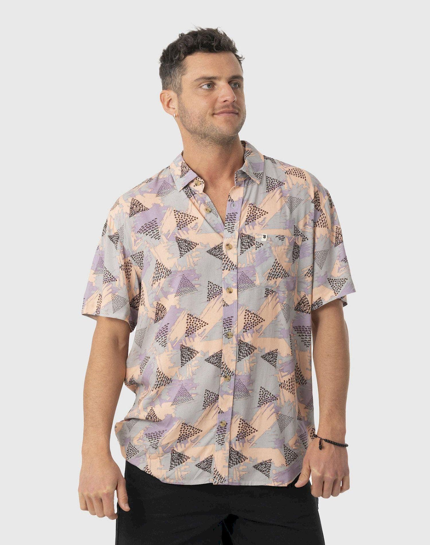 Camisa Stoked Hombre Hooks Verde-Multicolor-0