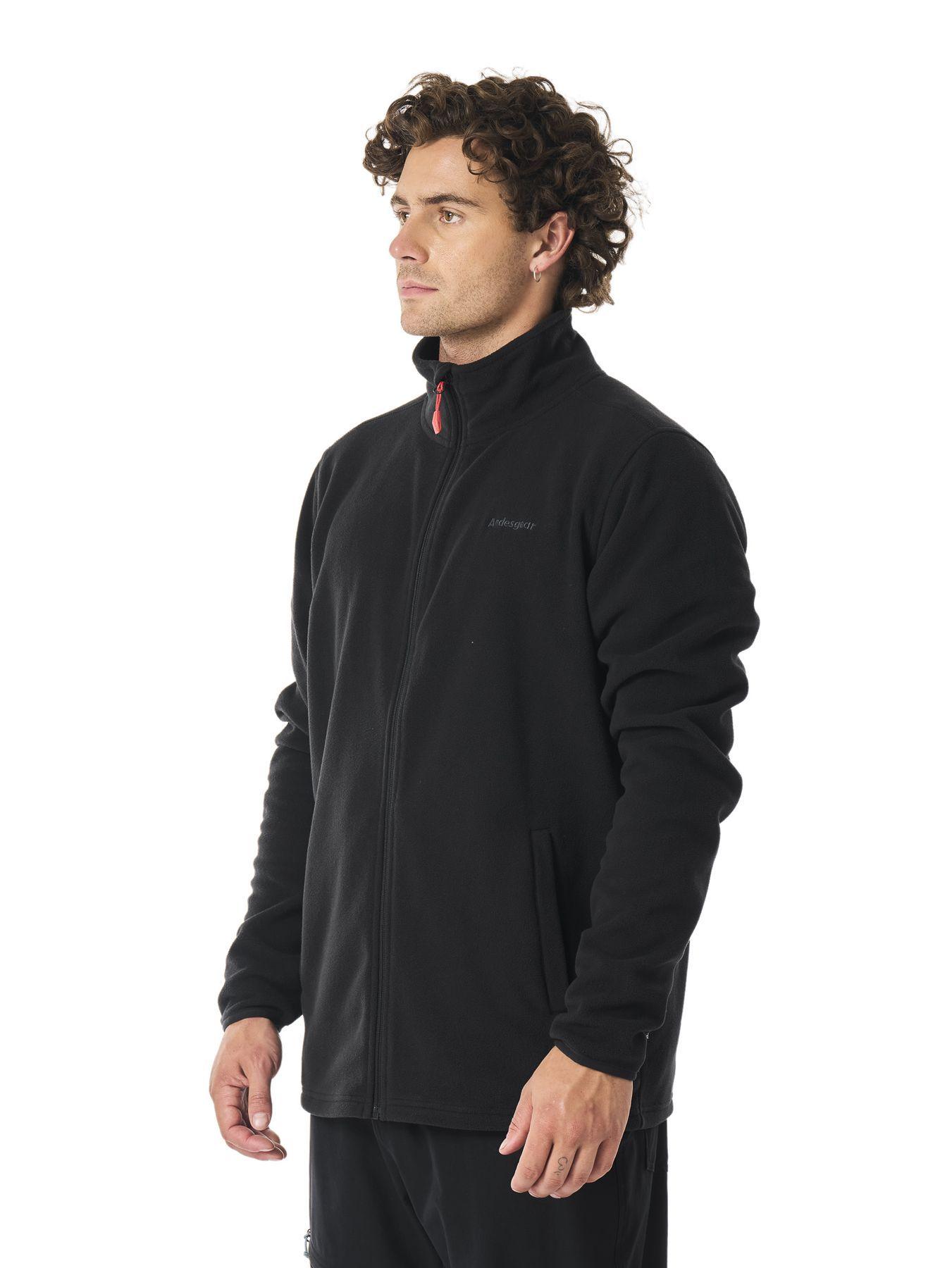 Polar Andesgear Hombre Maihue Fullzip Negro-1