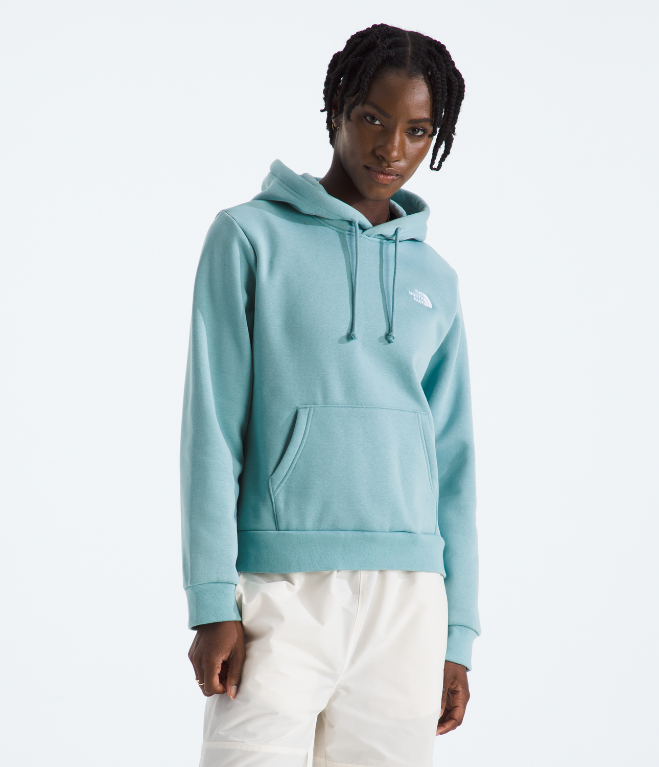 Poleron Evo Emb Hoodie Mujer Azul-0