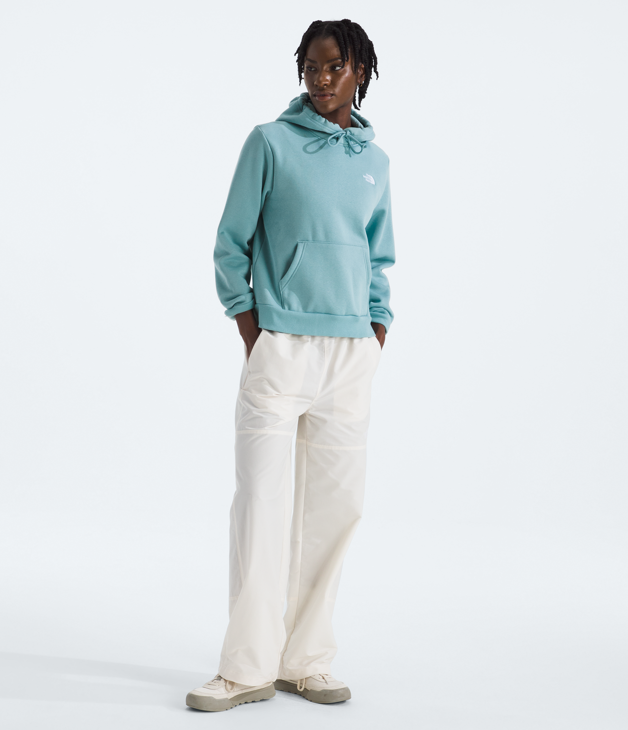 Poleron Evo Emb Hoodie Mujer Azul-2