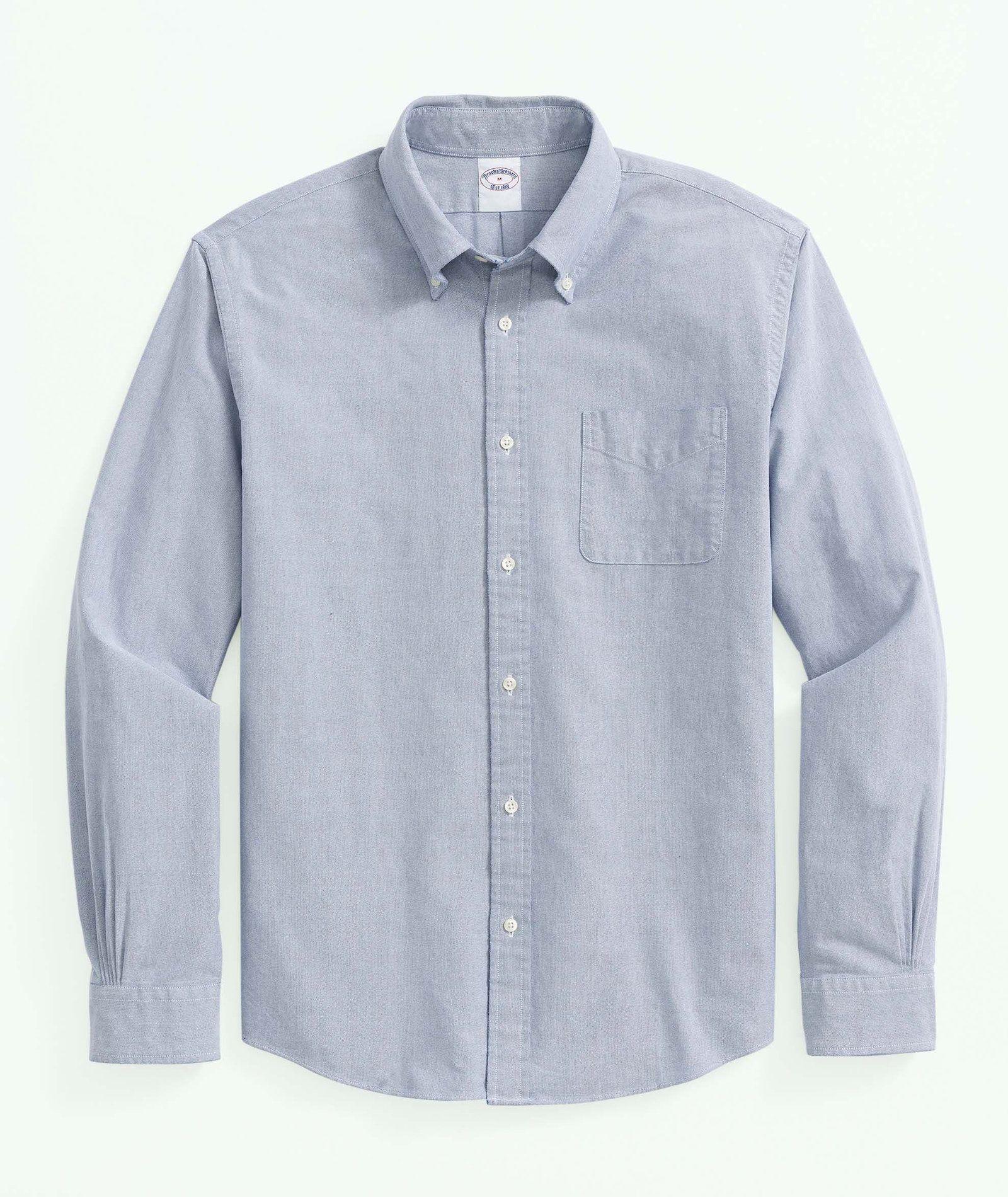 Camisa Brooks Brothers Hombre Frdy Oxf Solid Azul-0