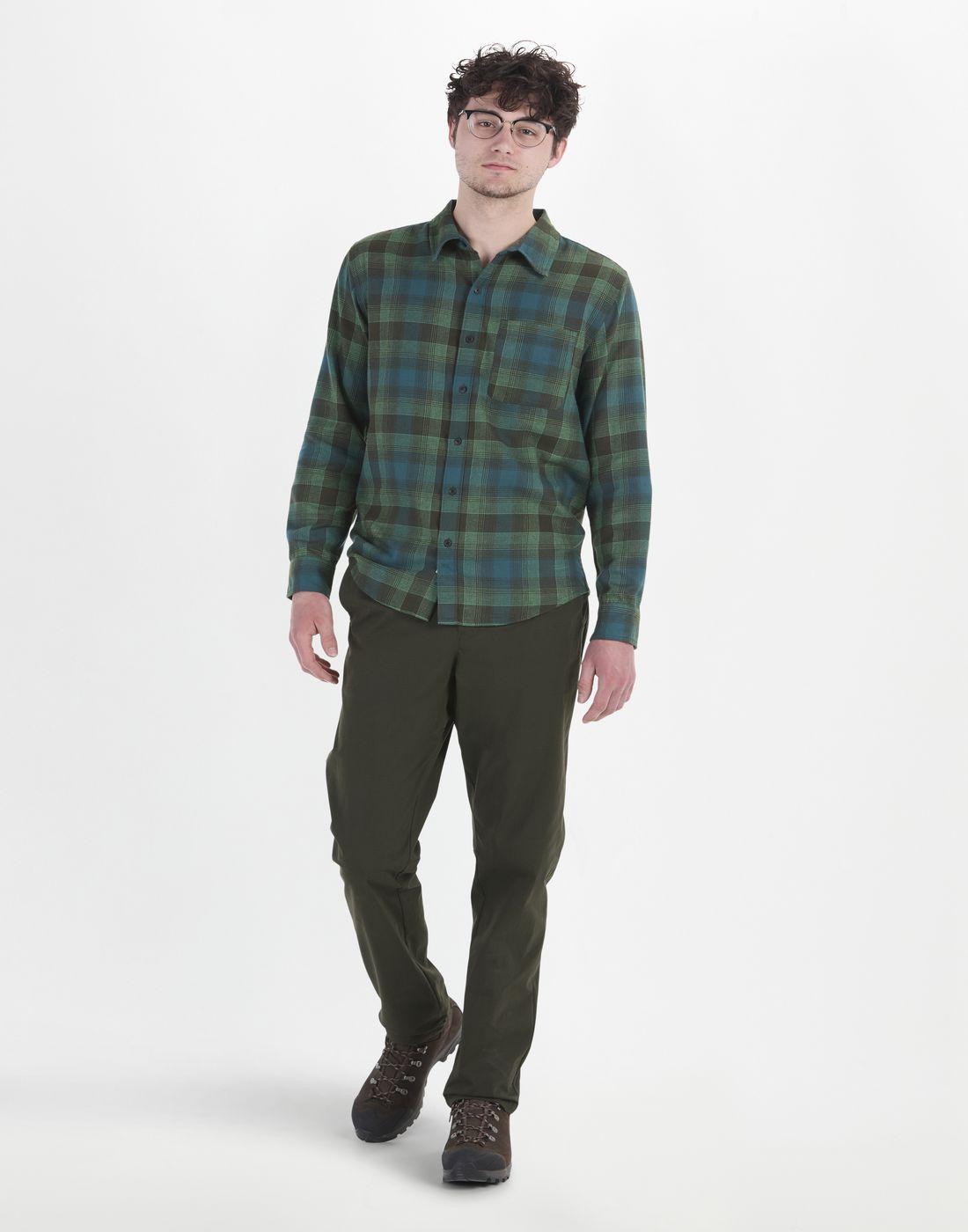 Camisa Marmot Hombre Fairfax Novelty Lightweight Flnl Verde-2