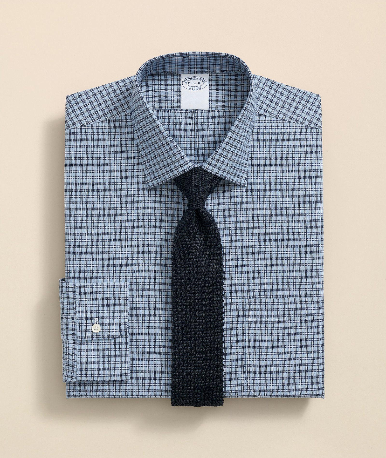 Camisa Brooks Brothers Hombre Ni Check Ain Reg - Nov Celeste-0