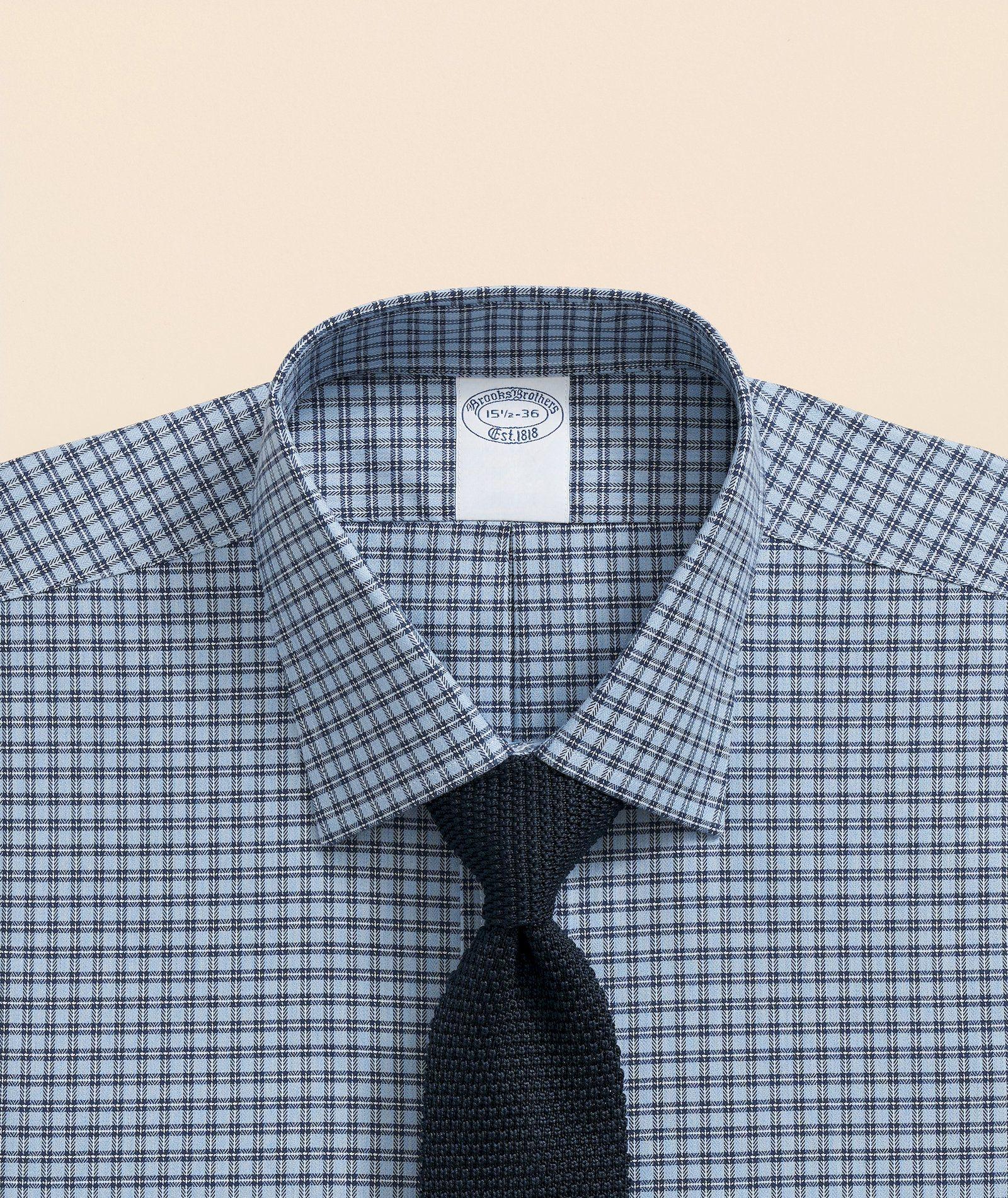 Camisa Brooks Brothers Hombre Ni Check Ain Reg - Nov Celeste-1