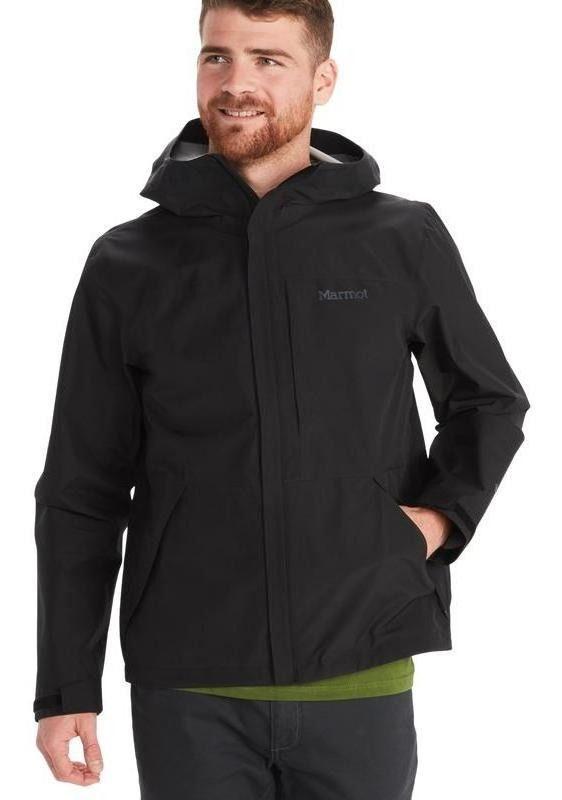Chaqueta Marmot Hombre Impermeable Minimalist Negro-0