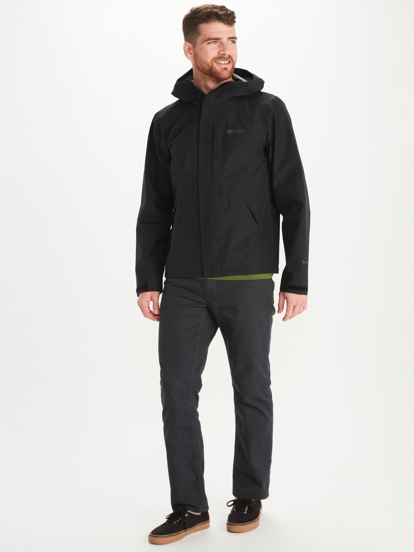 Chaqueta Marmot Hombre Impermeable Minimalist Negro-2