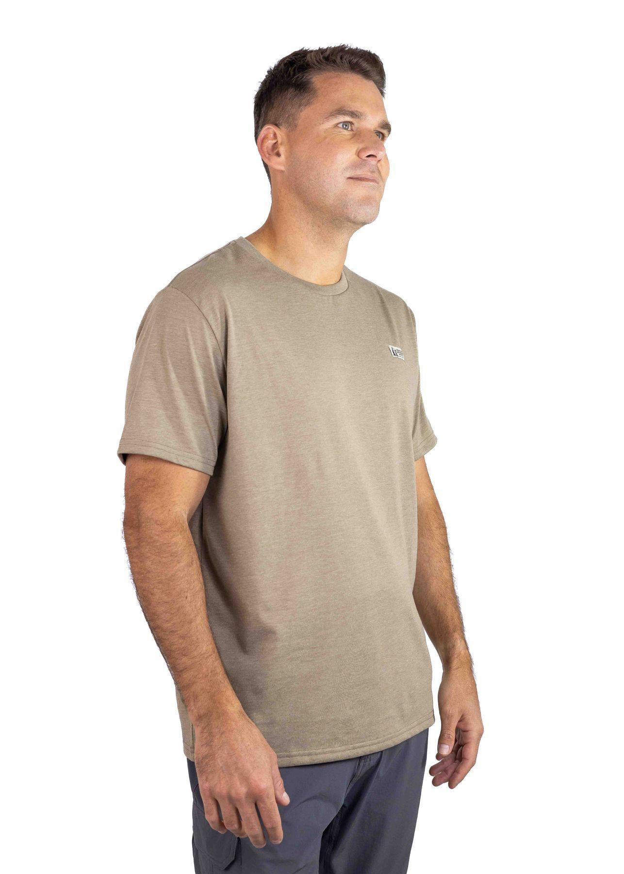 Polera Marmot Hombre Chest Label Tee Café-4
