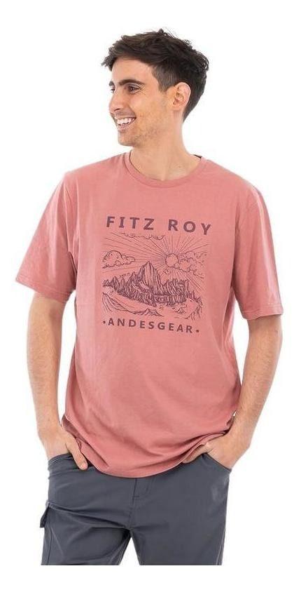 Polera Andesgear Hombre Agua Rosa Rosado-0