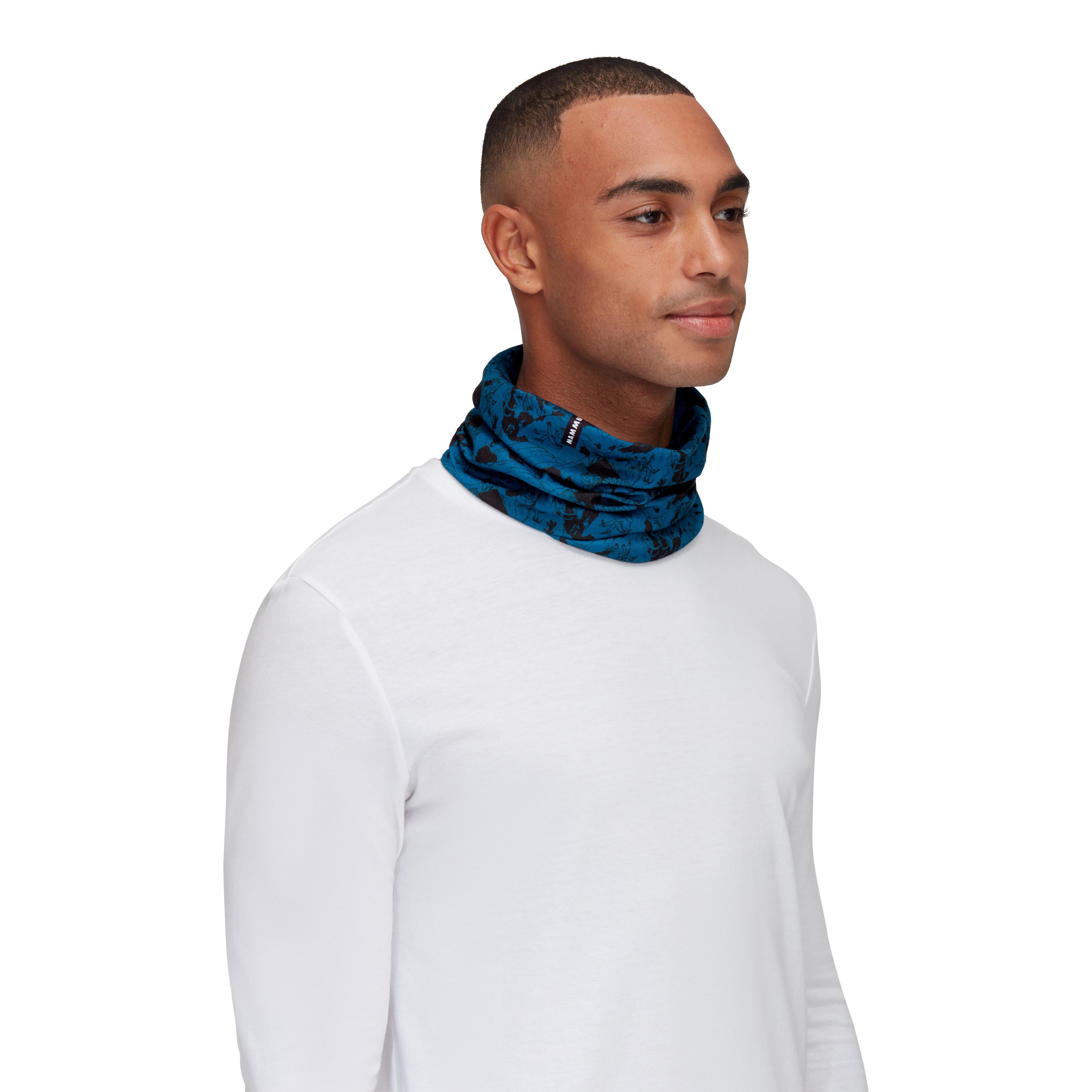 Cuello Mammut Unisex Neck Gaiter Climbing Scene Azul-0