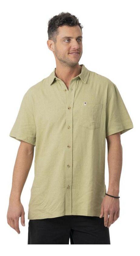 Camisa Stoked Hombre Molusco Verde-0