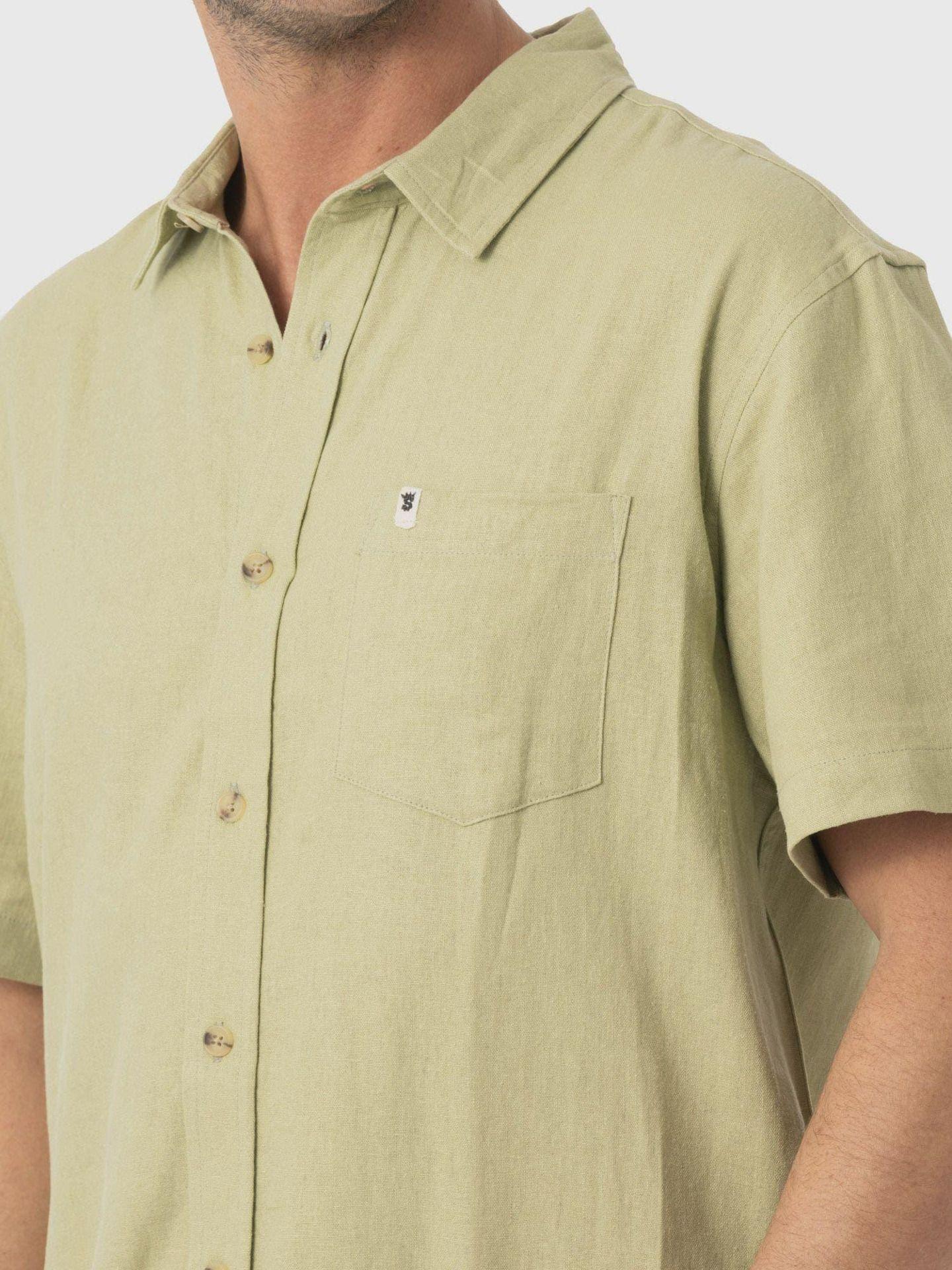 Camisa Stoked Hombre Molusco Verde-3