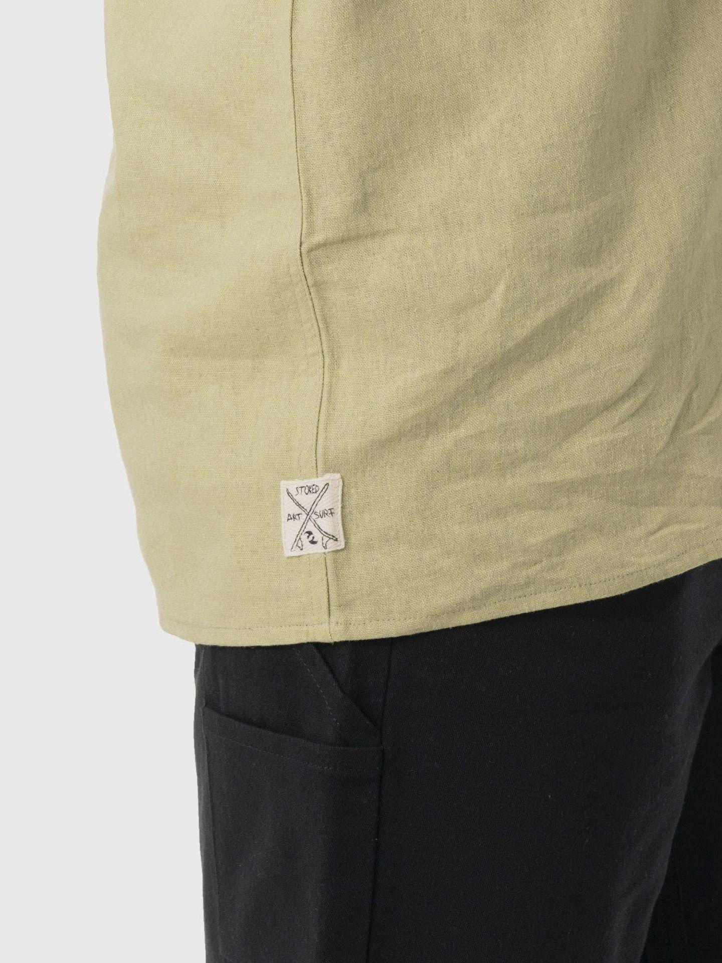 Camisa Stoked Hombre Molusco Verde-4