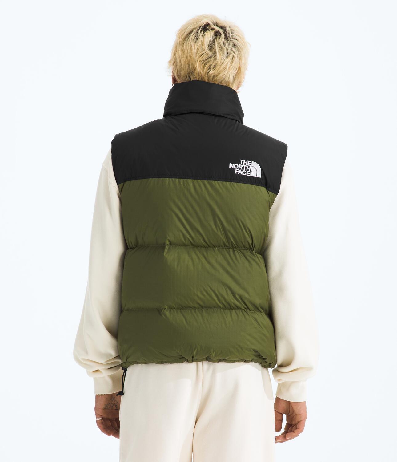 Chaqueta De Pluma 1996 Retro Nuptse Vest Hombre Verde-2
