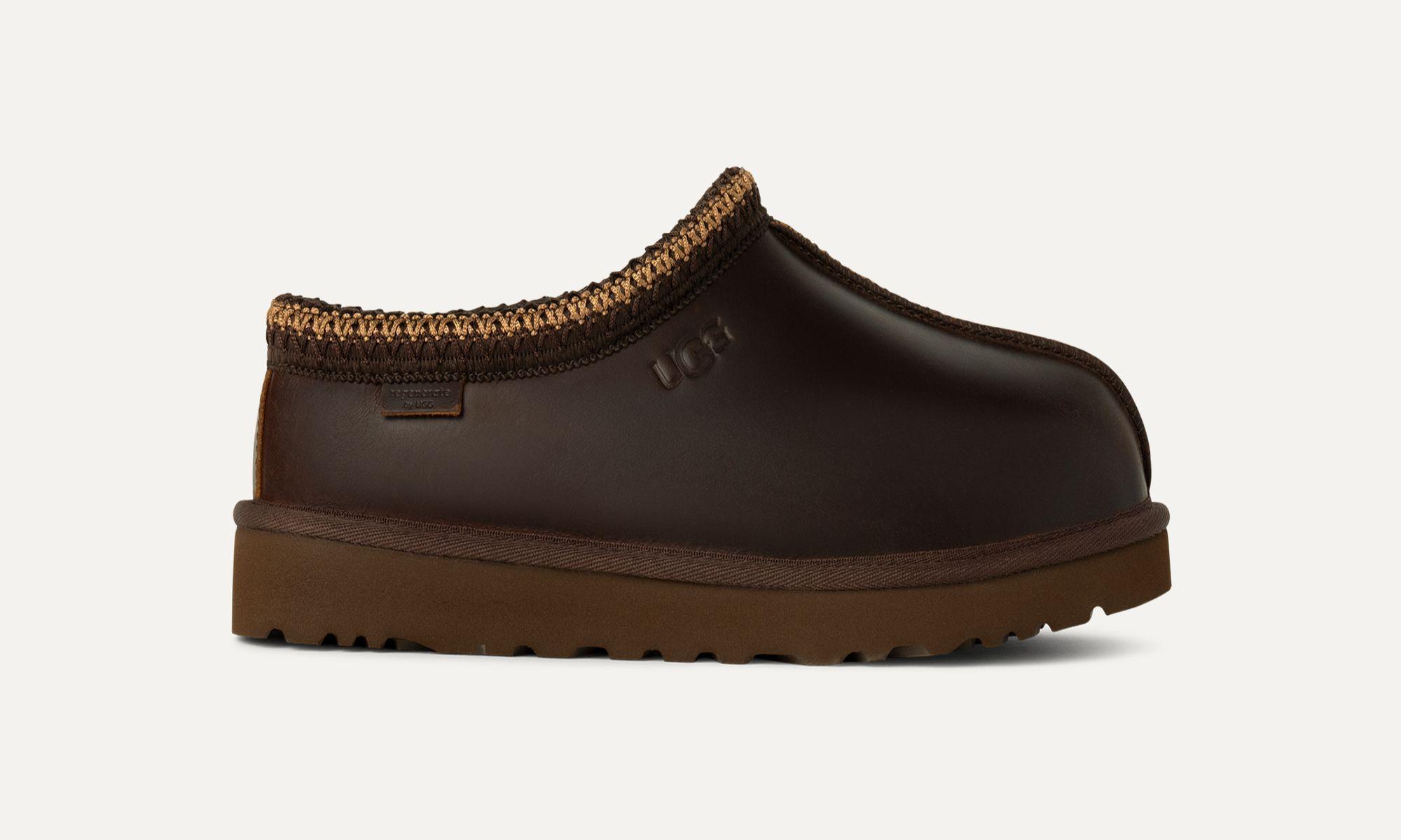 Pantufla Hombre UGG Tasman Lthr Regen Café-0
