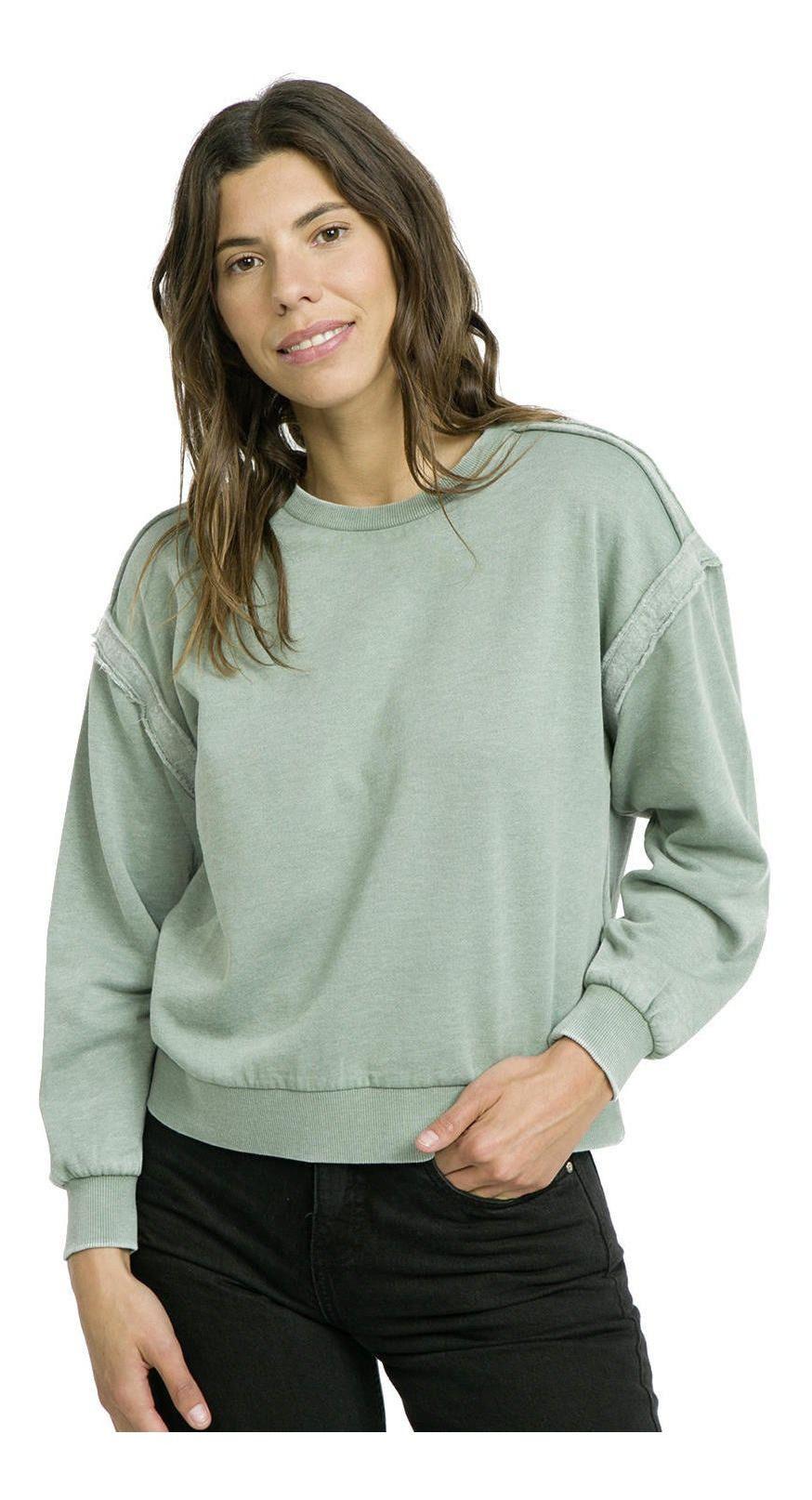 Polerón Kivül Mujer Femenino Rink Lavado Verde-0