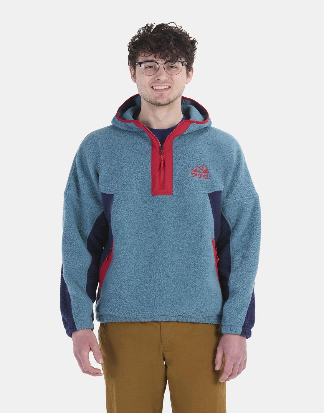 Polar Marmot Hombre Super Aros Fleece Hoody Azul-0
