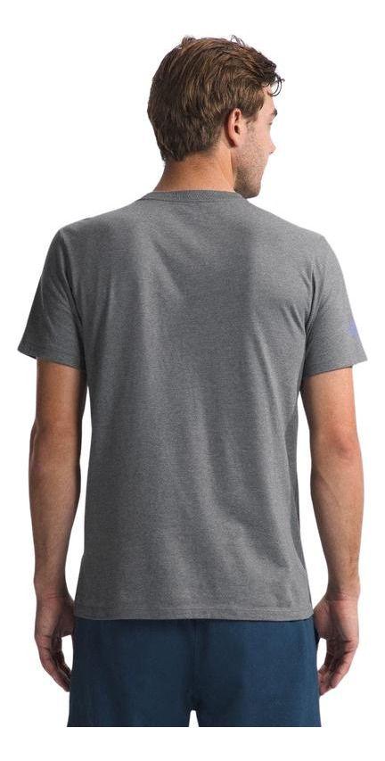 Polera The North Face Hombre S/s Mountain Gris-1