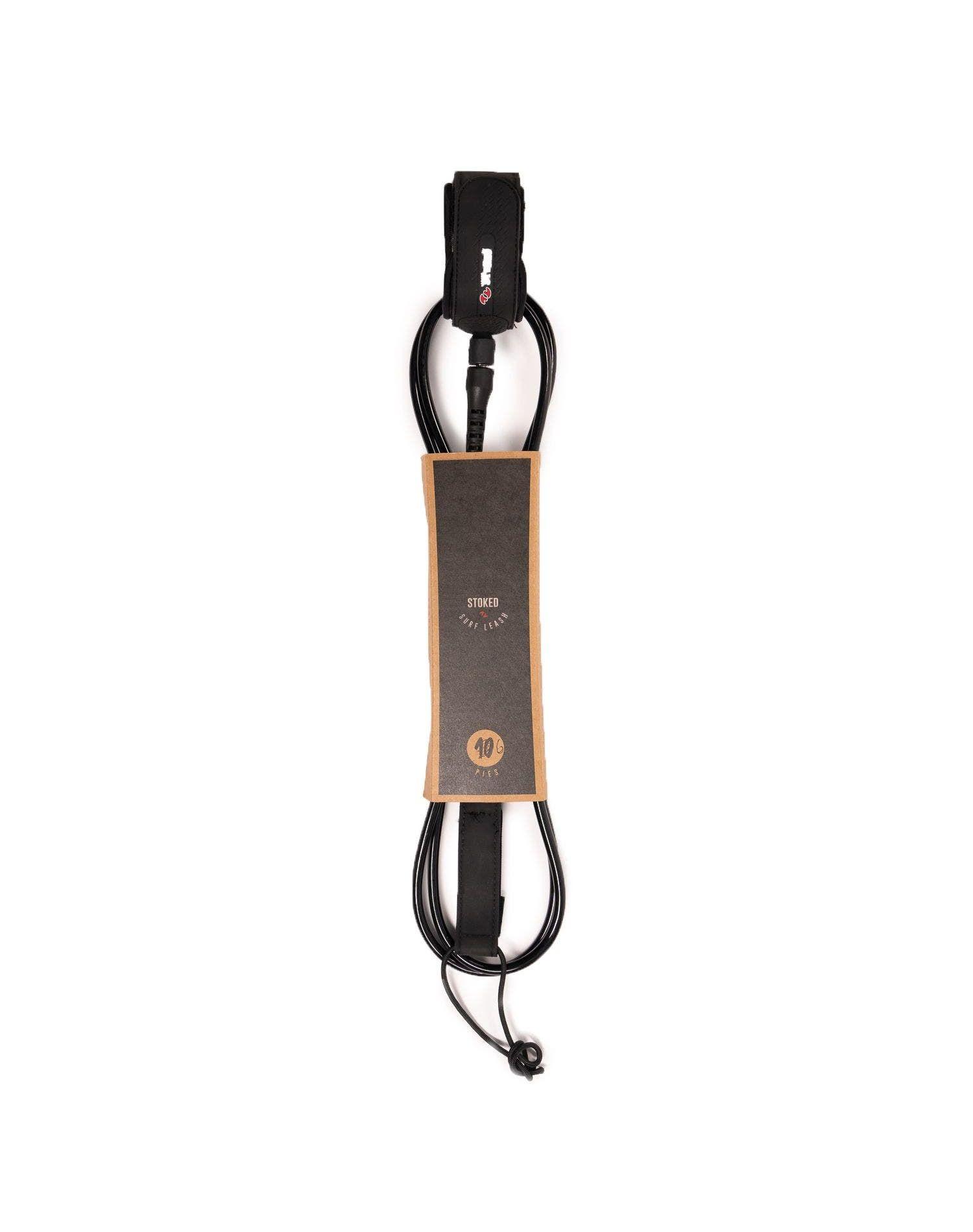 Leash Stoked Unisex 7ft 7mm Pacifico Surf Negro-3