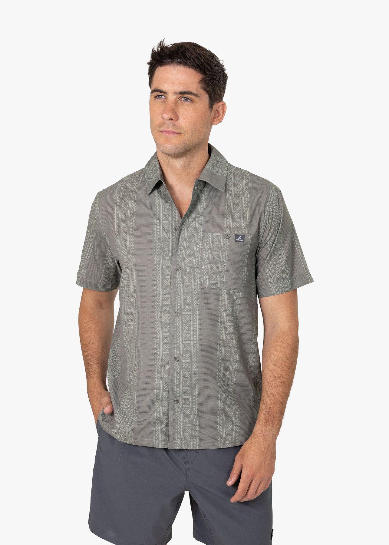 Camisa Andesgear Hombre Colico Ss Gris V2-1
